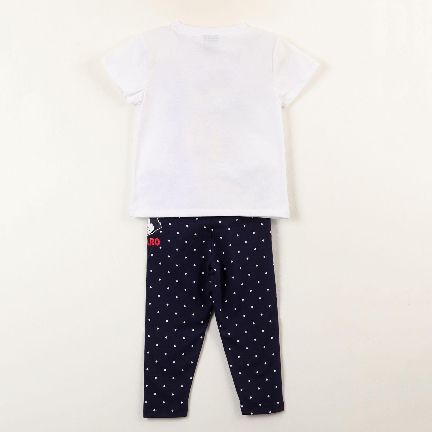 Conjunto Niña Minnie Figaro Blanco Disney-3