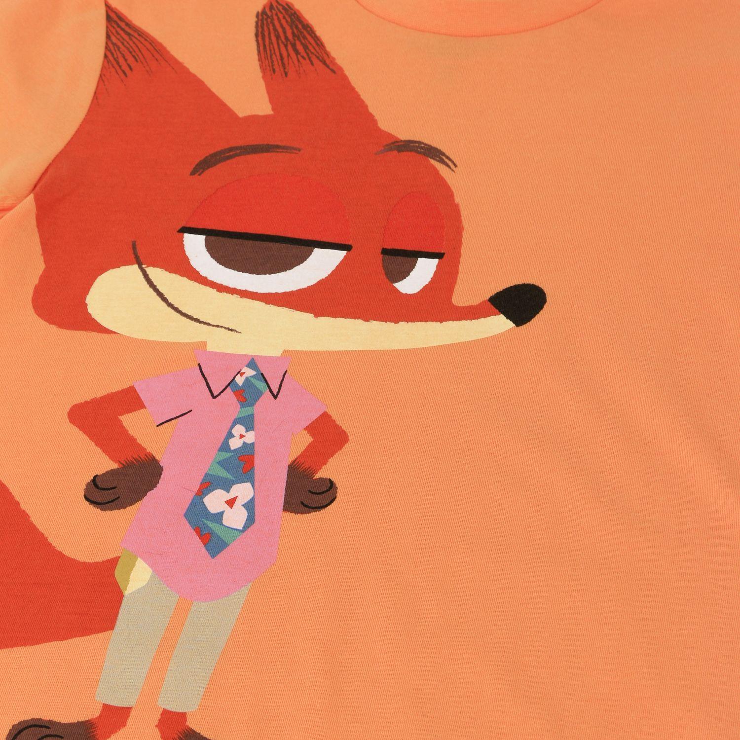 Polera Manga Corta Niño Naranja Nick Zootopia-2