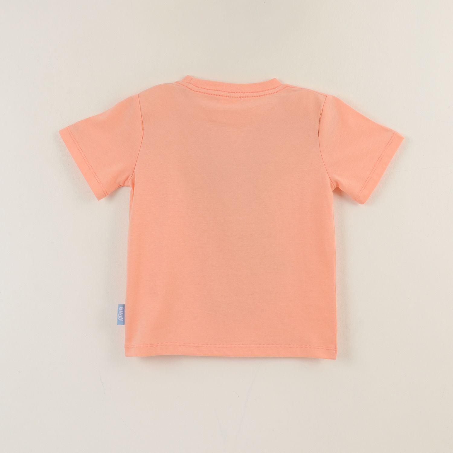 Polera Manga Corta Niño Damasco Bingo & Bluey-1