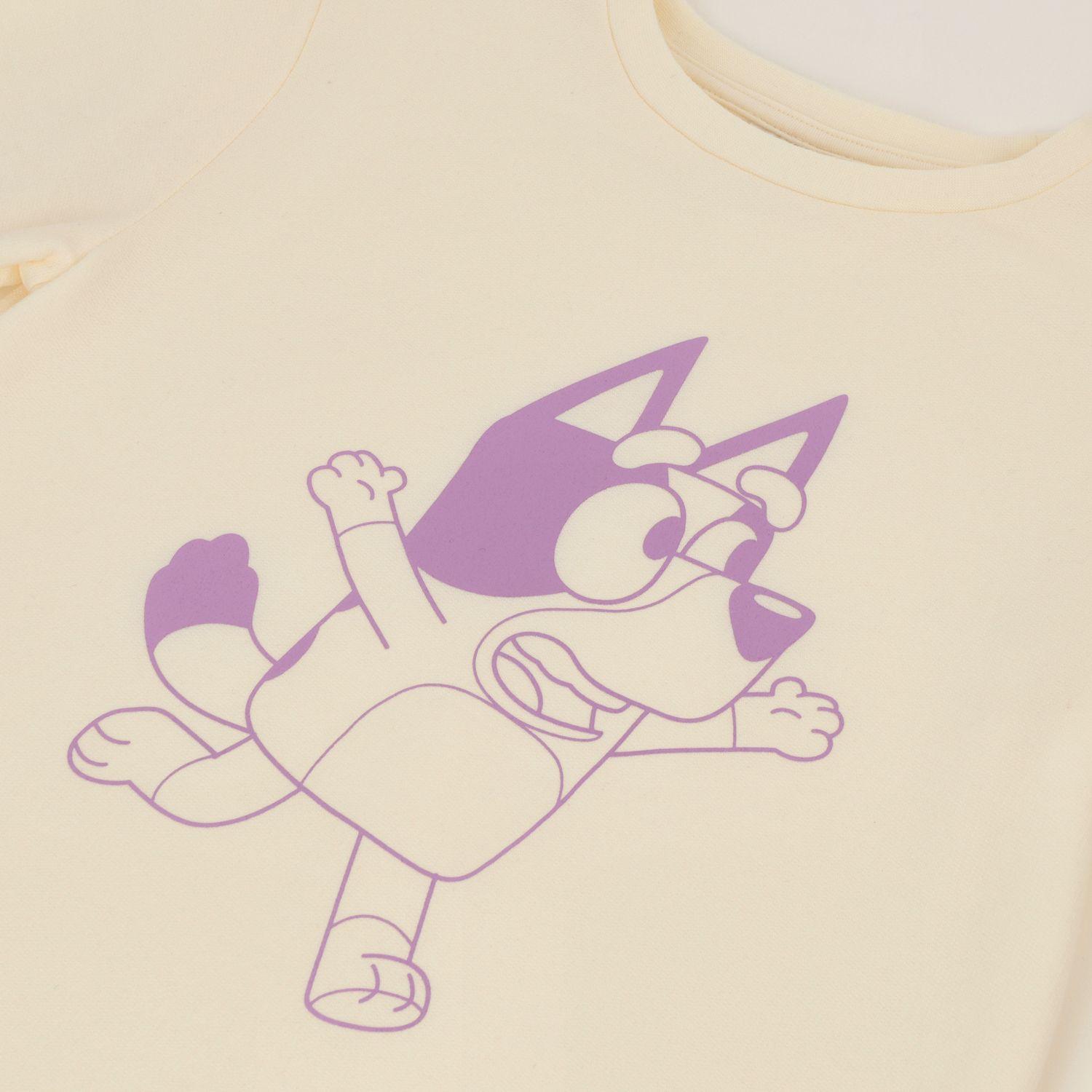Conjunto Pijama Buzo Niña Running Blanco Bluey-1