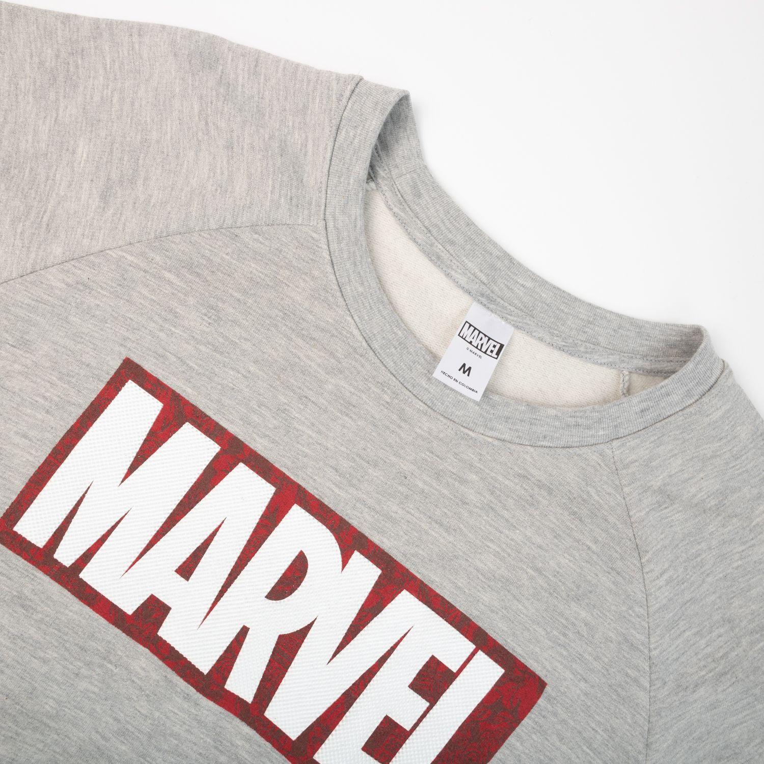 Poleron Hombre Templado Gris Marvel-1