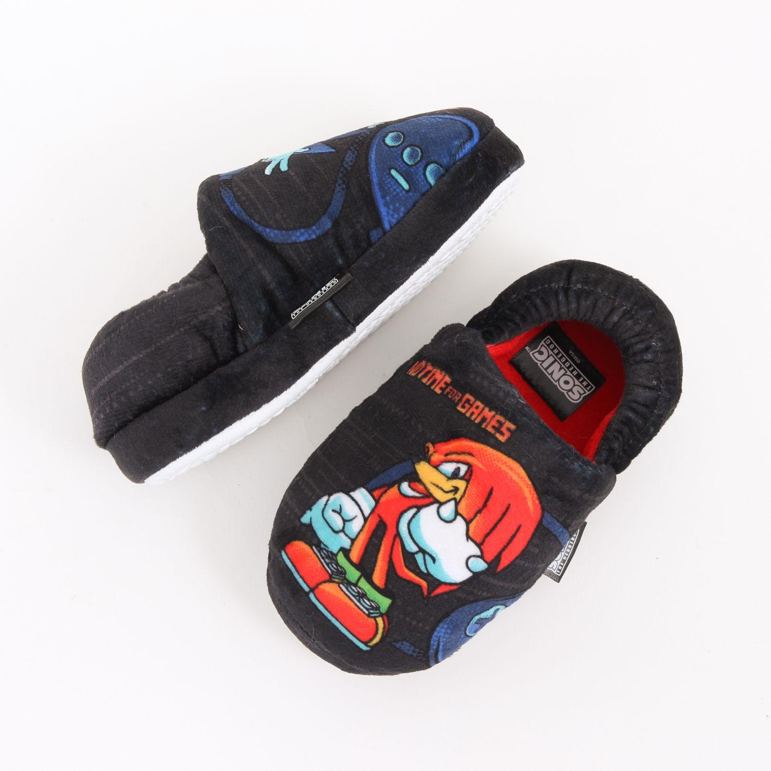 Pantufla Niño No Time For Games Nuckles & Sonic Negro Sonic-3