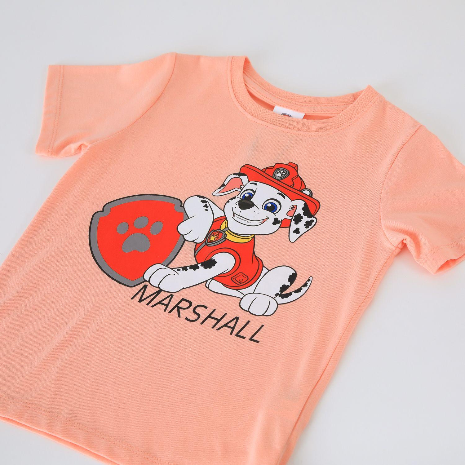 Polera Manga Corta Niño Paw Patrol Coral-2