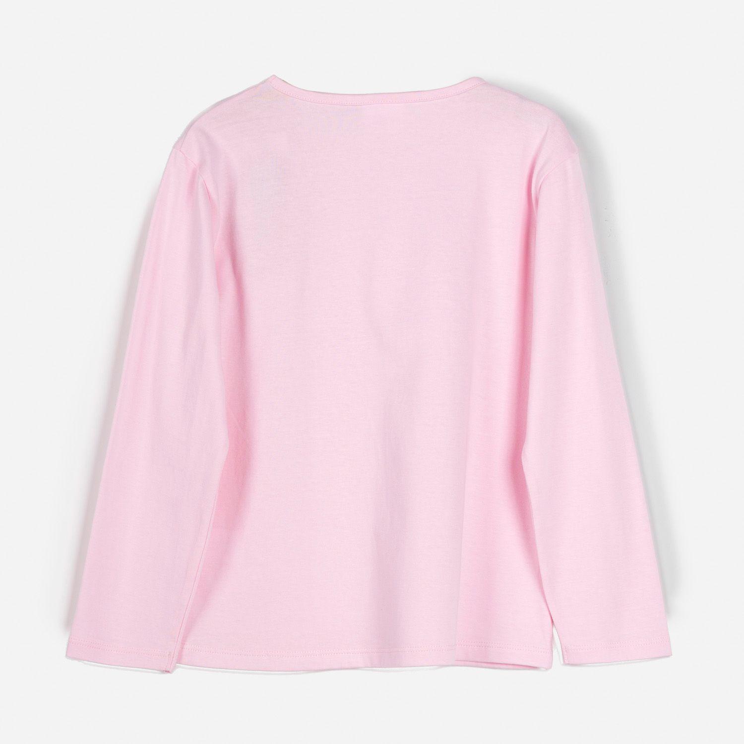 Polera Manga Larga Niña Muñeca Rosado Barbie-1