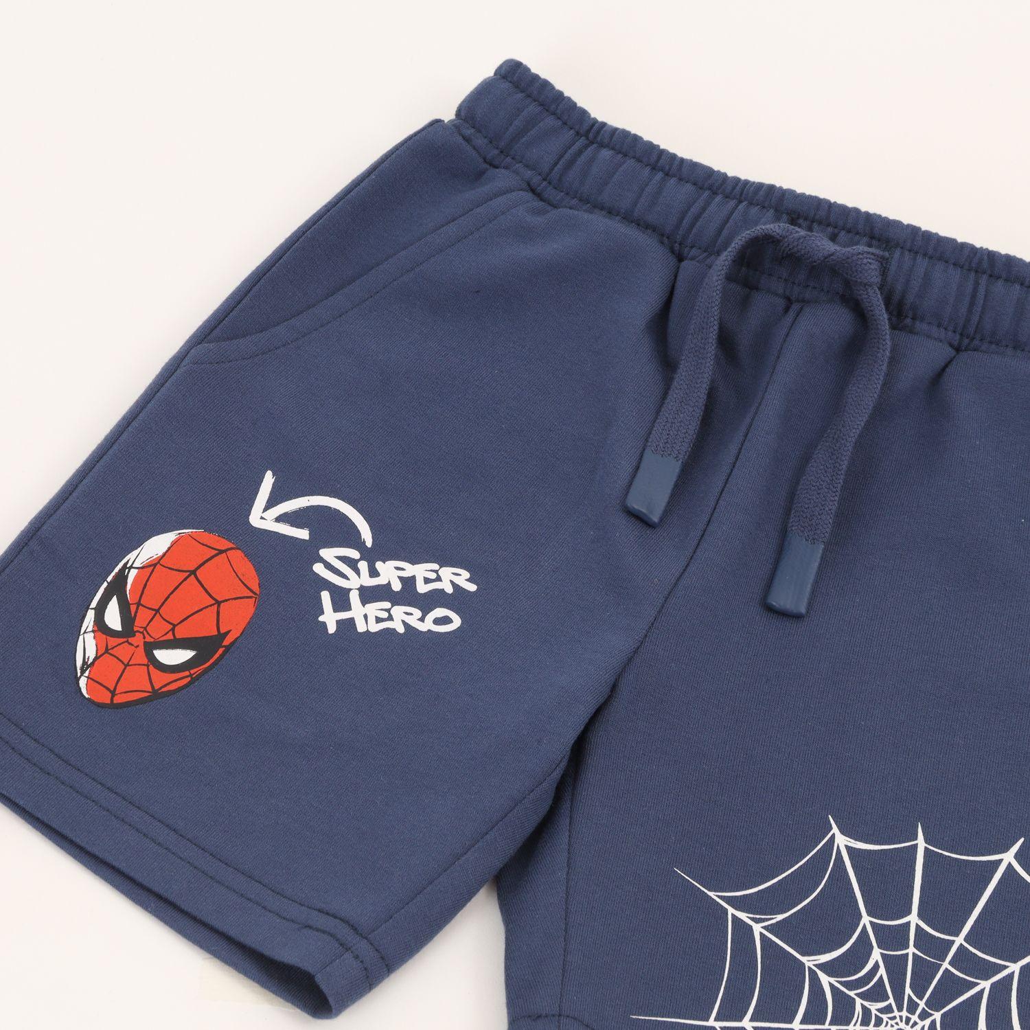 Short Cordón Niño Azul Personaje Spiderman Marvel-2