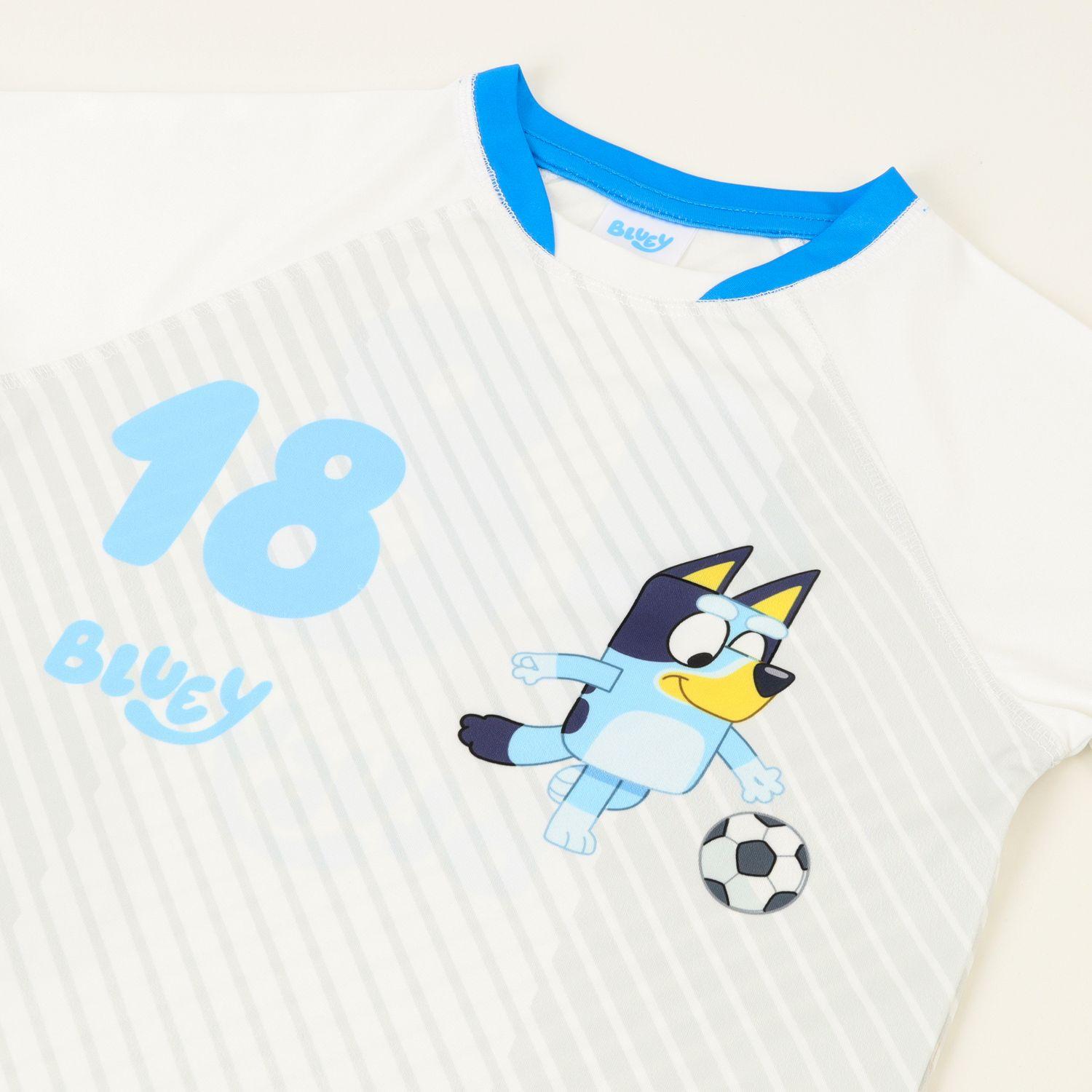 Conjunto Niño Futbol Blanco Bluey-1