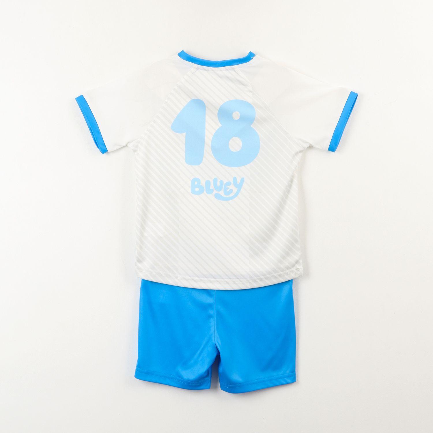 Conjunto Niño Futbol Blanco Bluey-3