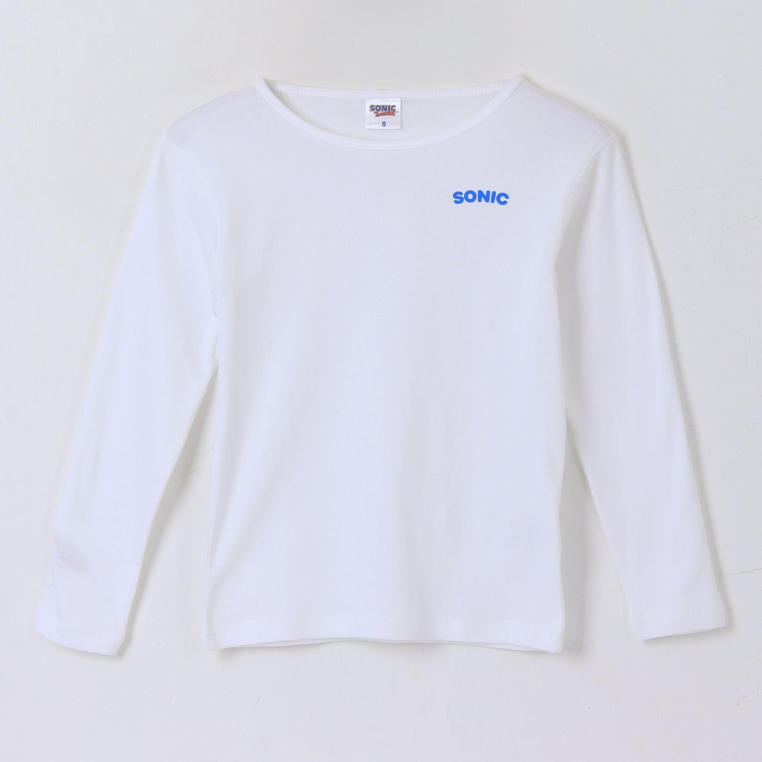 Bipack Camiseta Escolar Niño Manga Larga Blanco Sonic-1