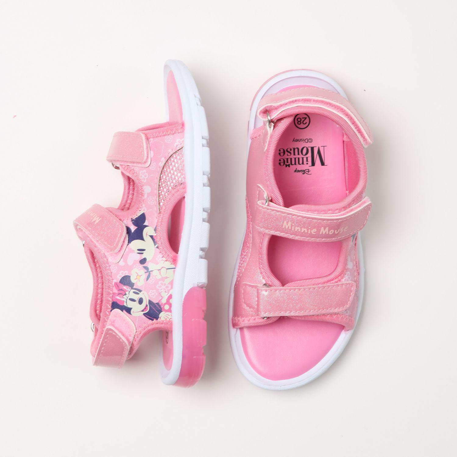 Sandalia Con Luces Niña Amor Minnie Rosado Disney-3