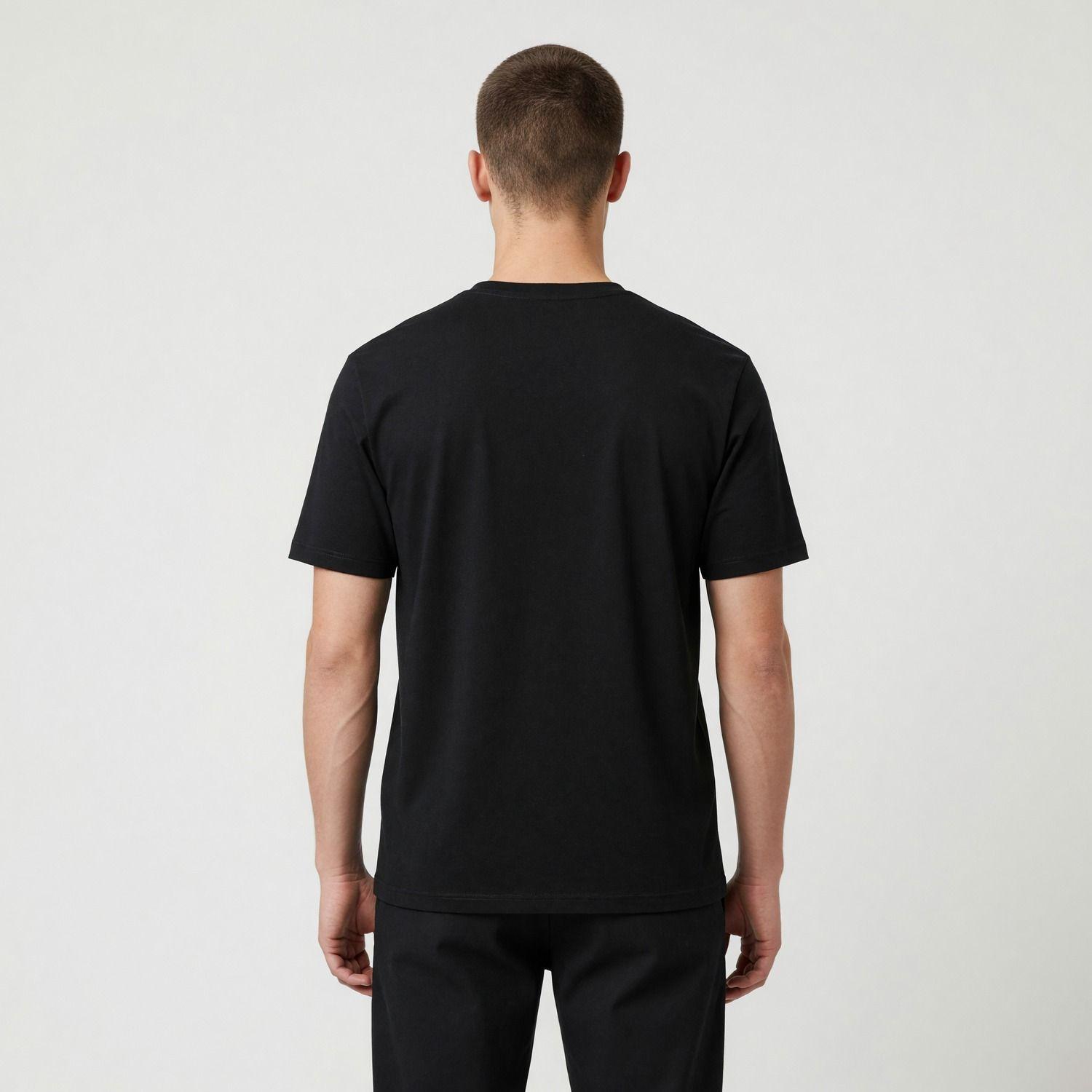 Polera Manga Corta Hombre Ford Logo Negro-1