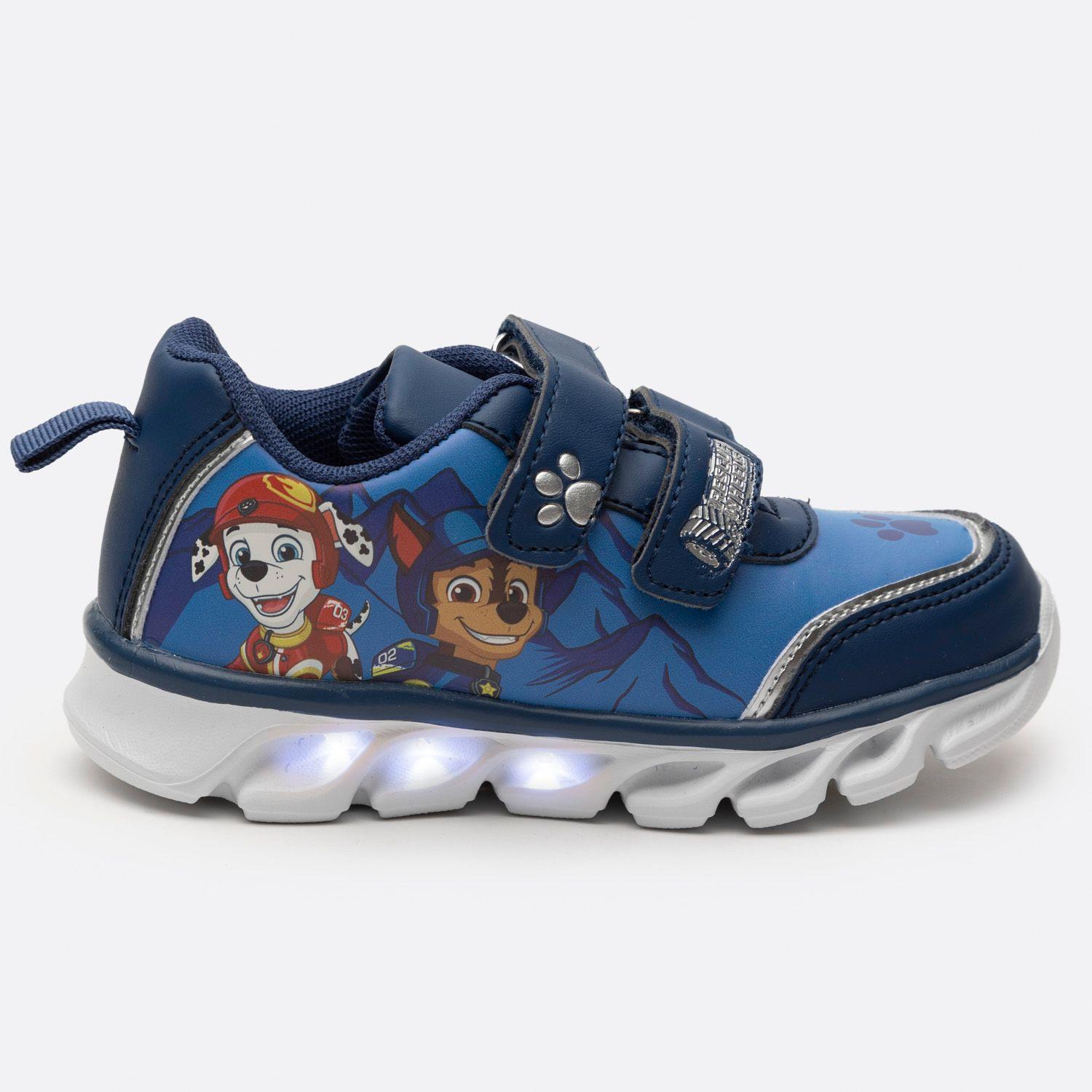 Zapatillas Con Luces Niño Chase y Marshal Azul Paw Patrol-0
