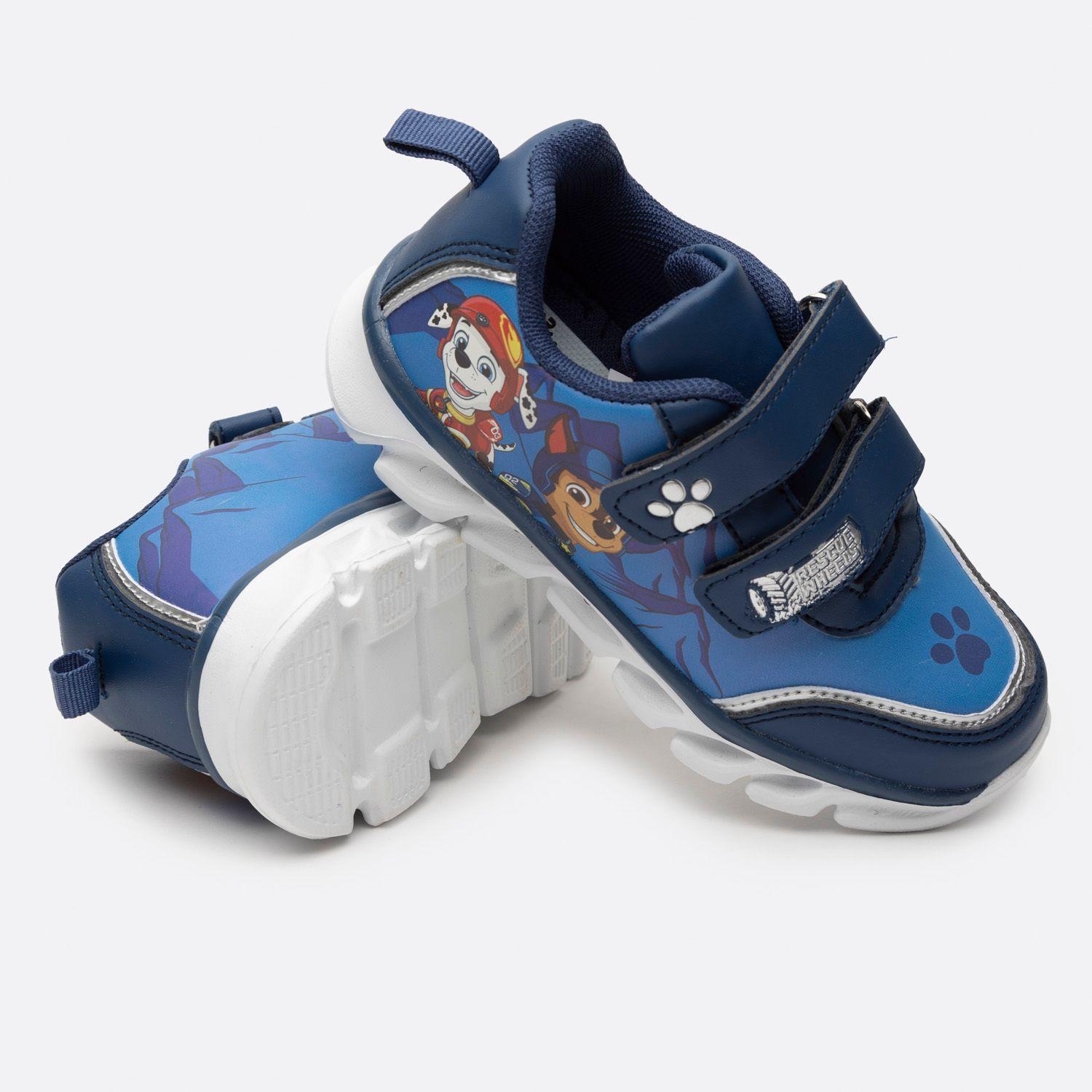 Zapatillas Con Luces Niño Chase y Marshal Azul Paw Patrol-2