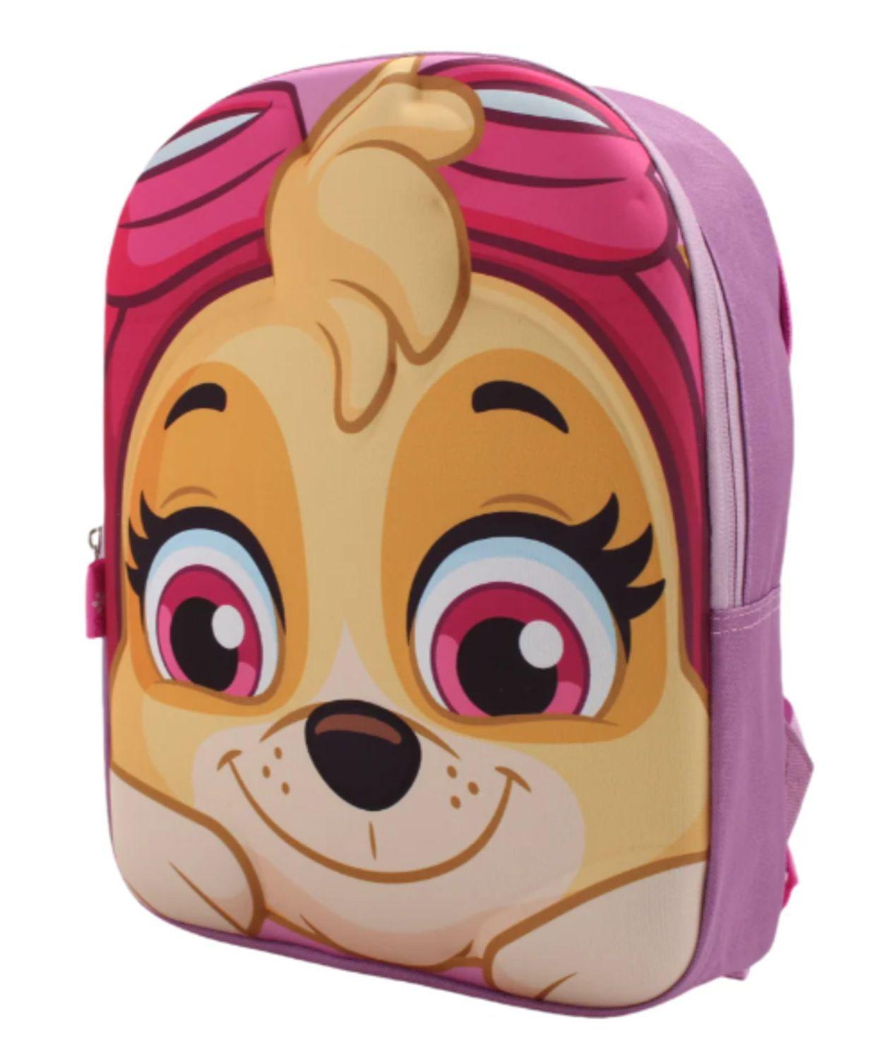 Mochila Niña Skye Face 3D Rosada Paw Patrol-4