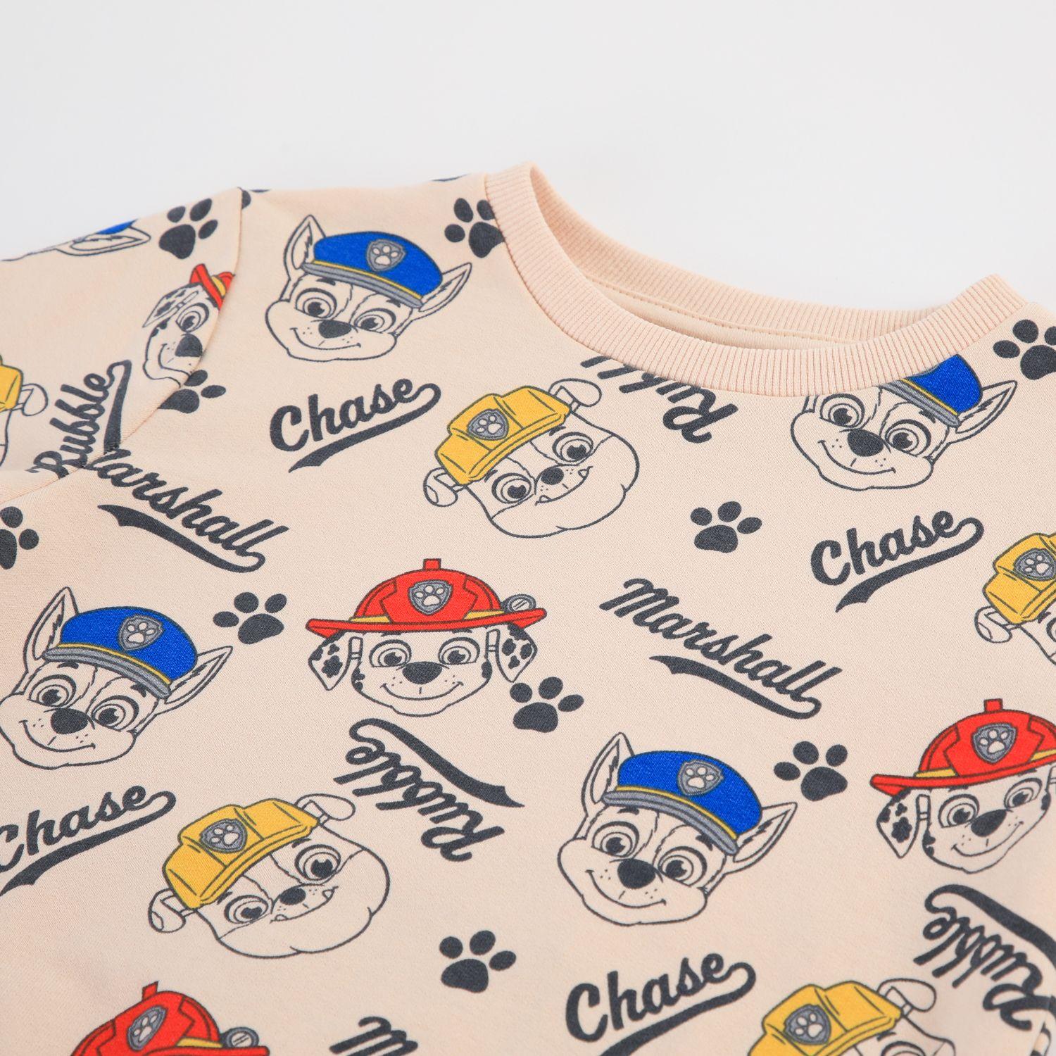 Conjunto Buzo Niño Paw Patrol Full Print Beige-2