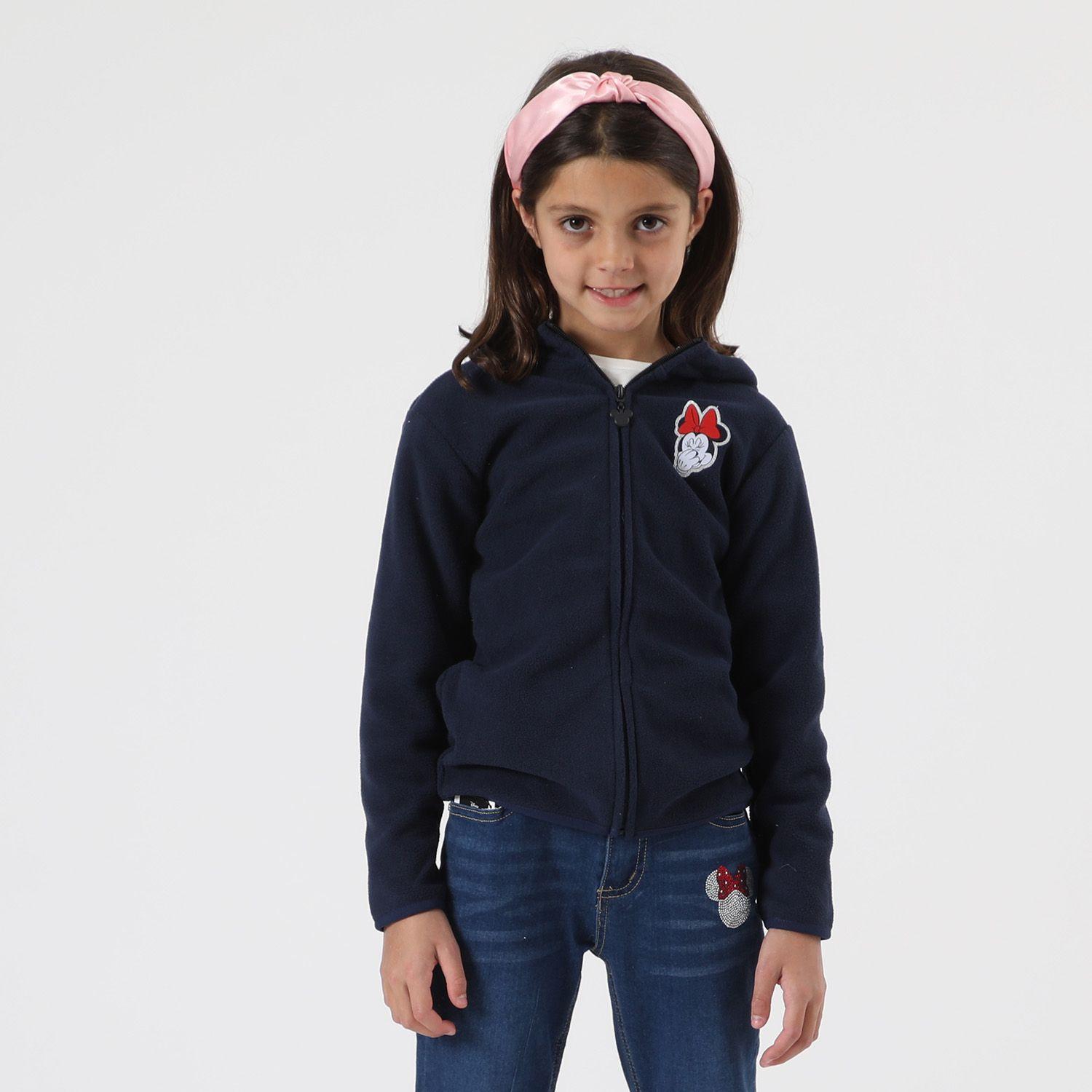 Polar Escolar Niña Minnie Logo Azul Disney-0