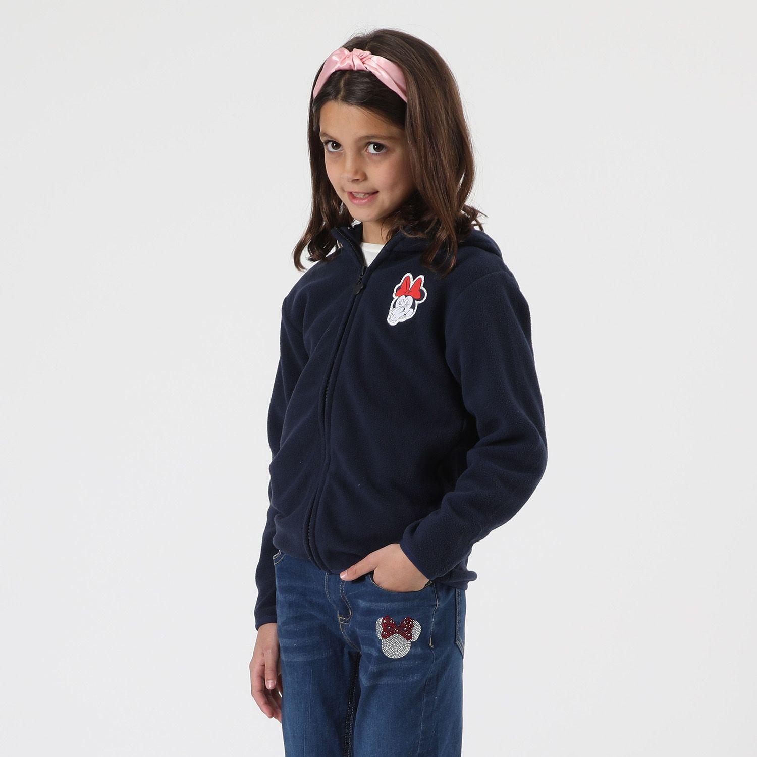 Polar Escolar Niña Minnie Logo Azul Disney-1