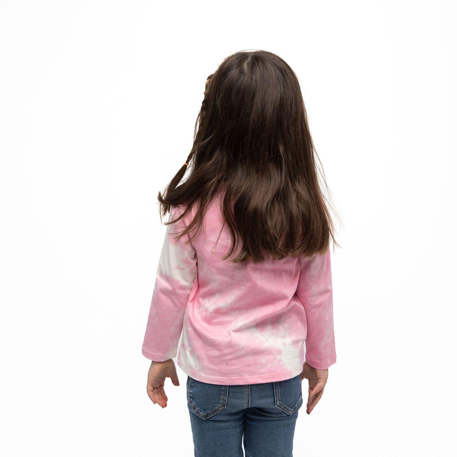 Polera Manga Larga Niña Tie Dye Rosado Paw Patrol-1