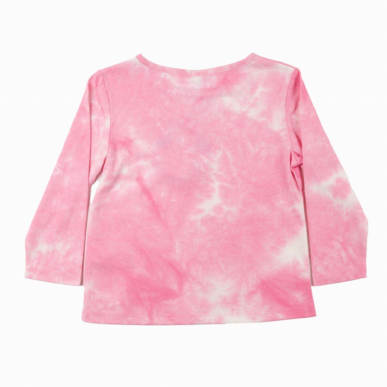 Polera Manga Larga Niña Tie Dye Rosado Paw Patrol-3
