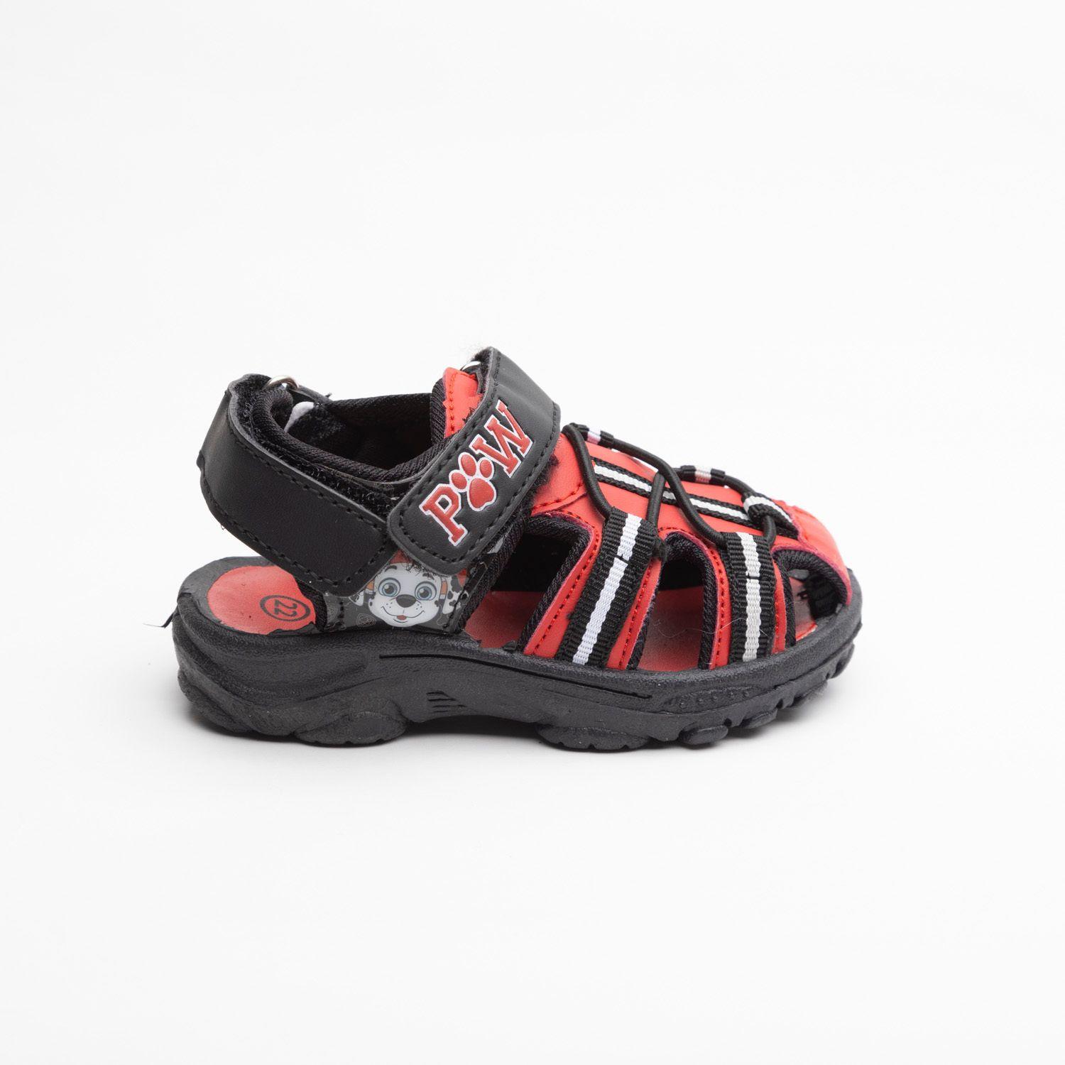 Sandalia Niño Bombero Paw Patrol Negro-1