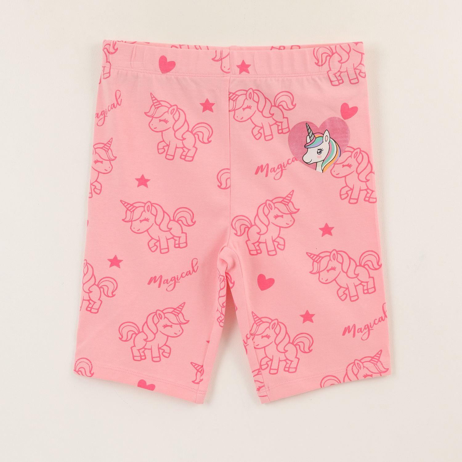 Calza Niña Rosado Full Print Unicornio-0