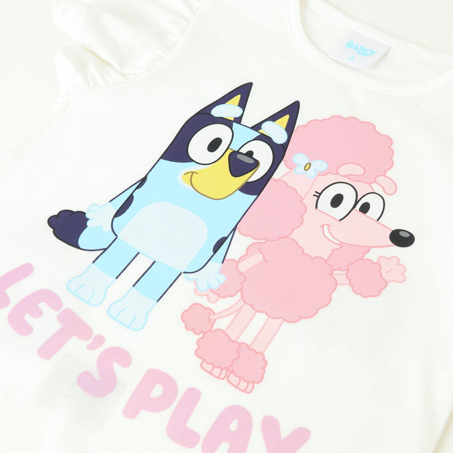 Conjunto Niña Lets Play Blanco Coco Y Bluey-1