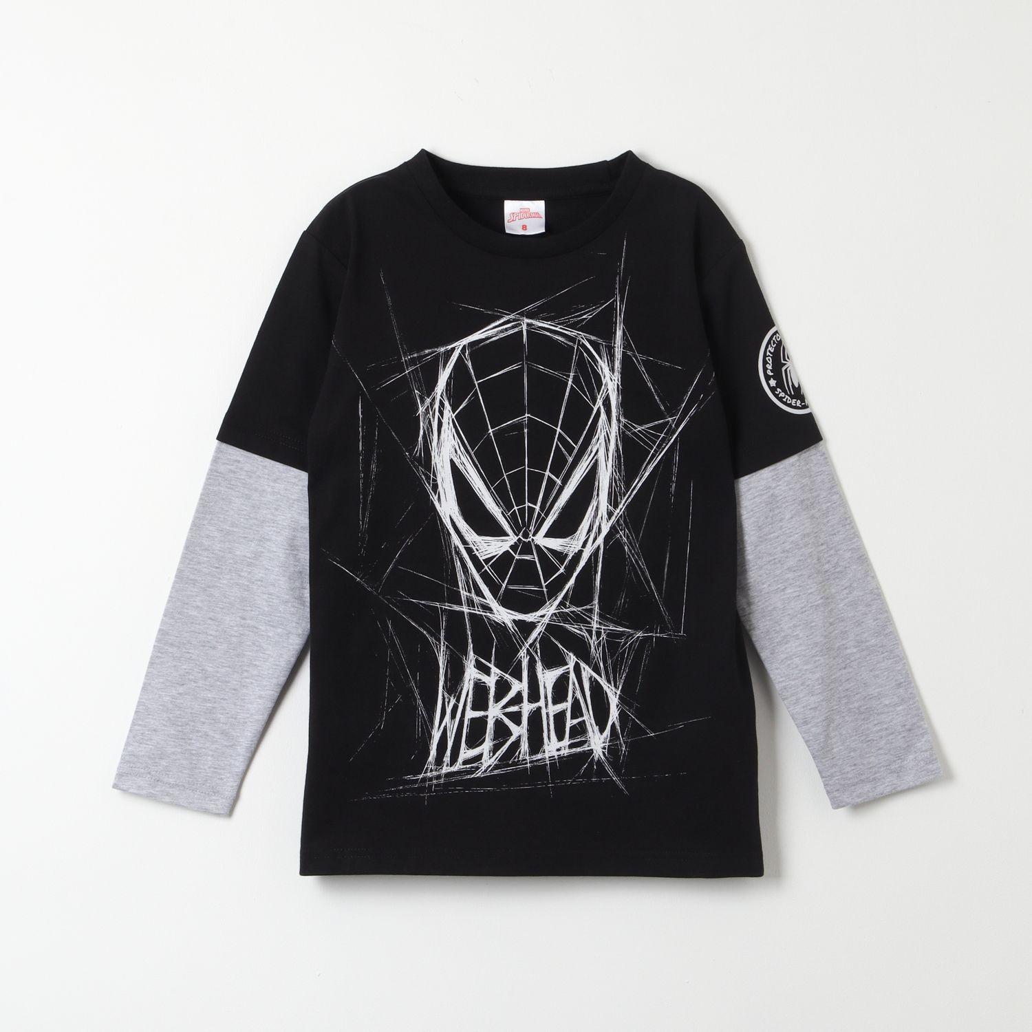 Polera Manga Larga Niño Spiderman Webhead Negro Marvel-0