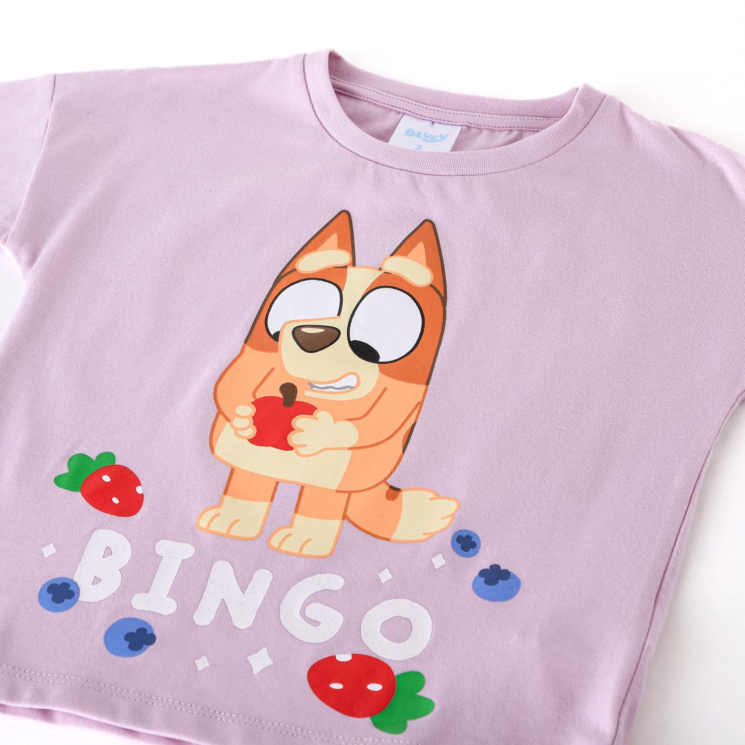 Polera Manga Corta Niña Bingo & Bluey Morado-2