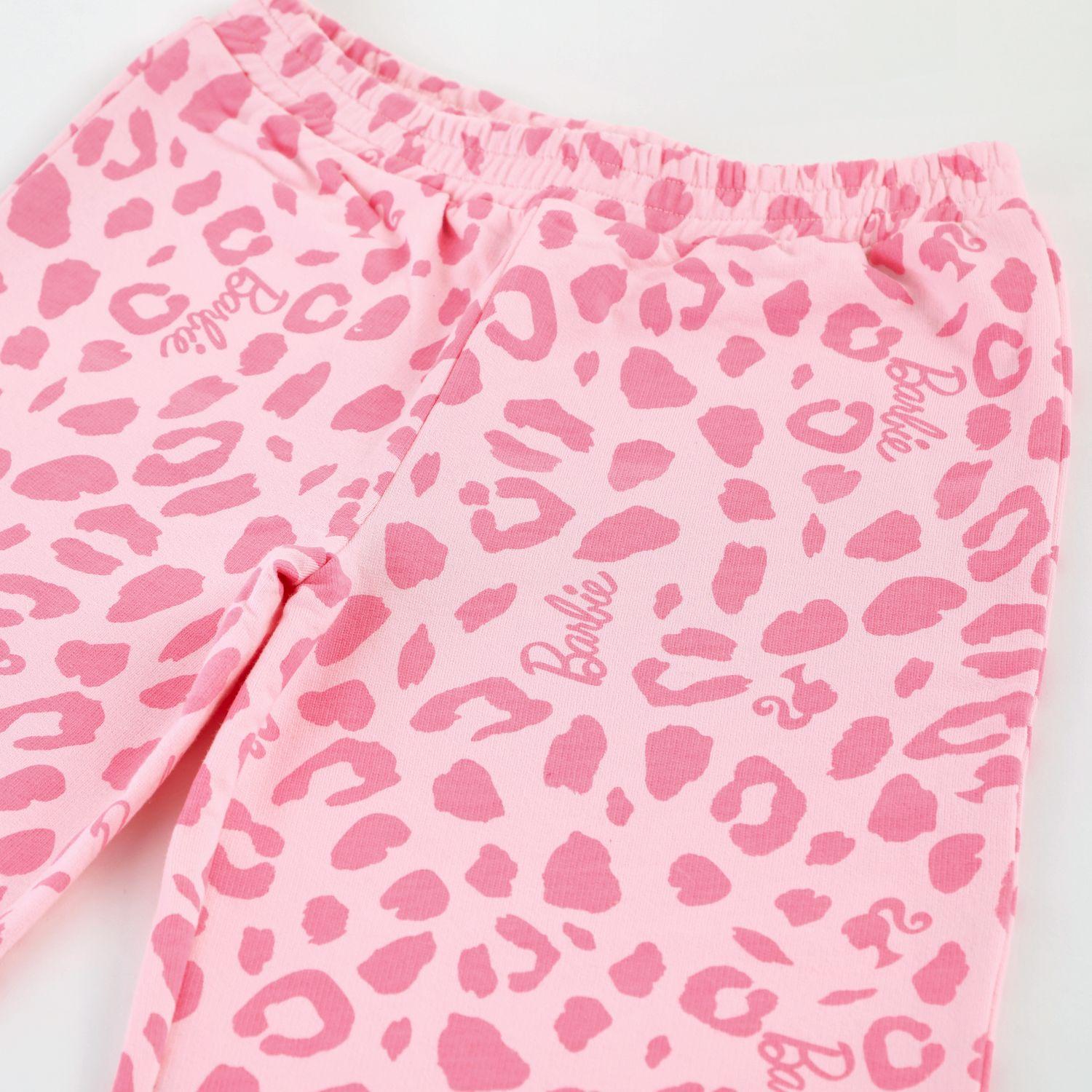 Conjunto Buzo Niña Barbie Animal Print Gris-4