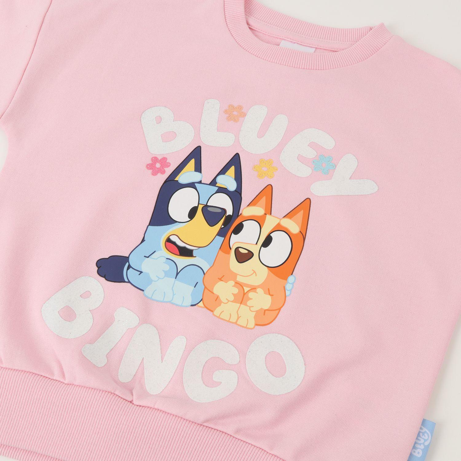 Conjunto Comfy Niña Rosado Bingo Y Bluey-1