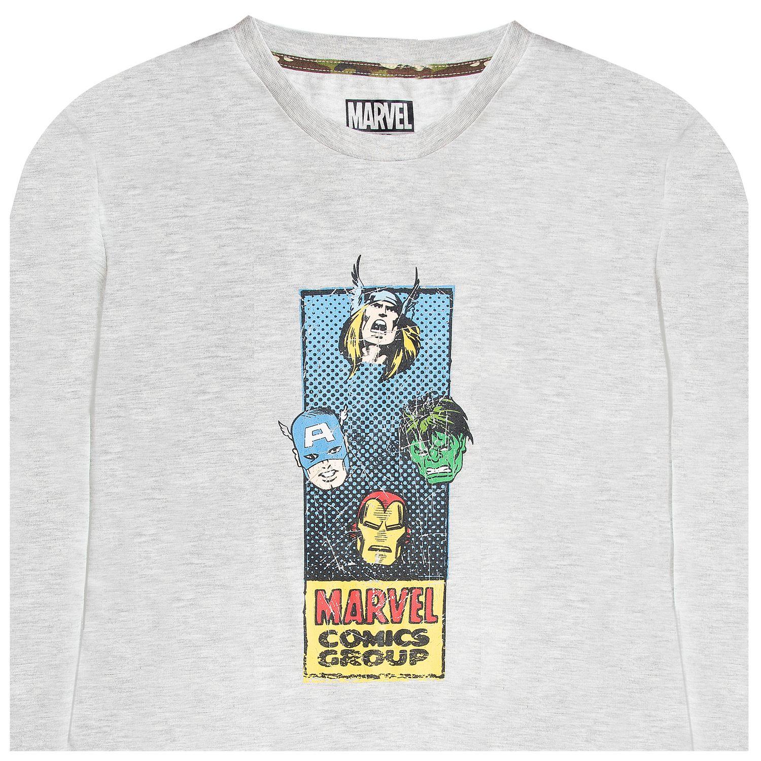 Pijama Niño Avengers Camu Gris Marvel-4