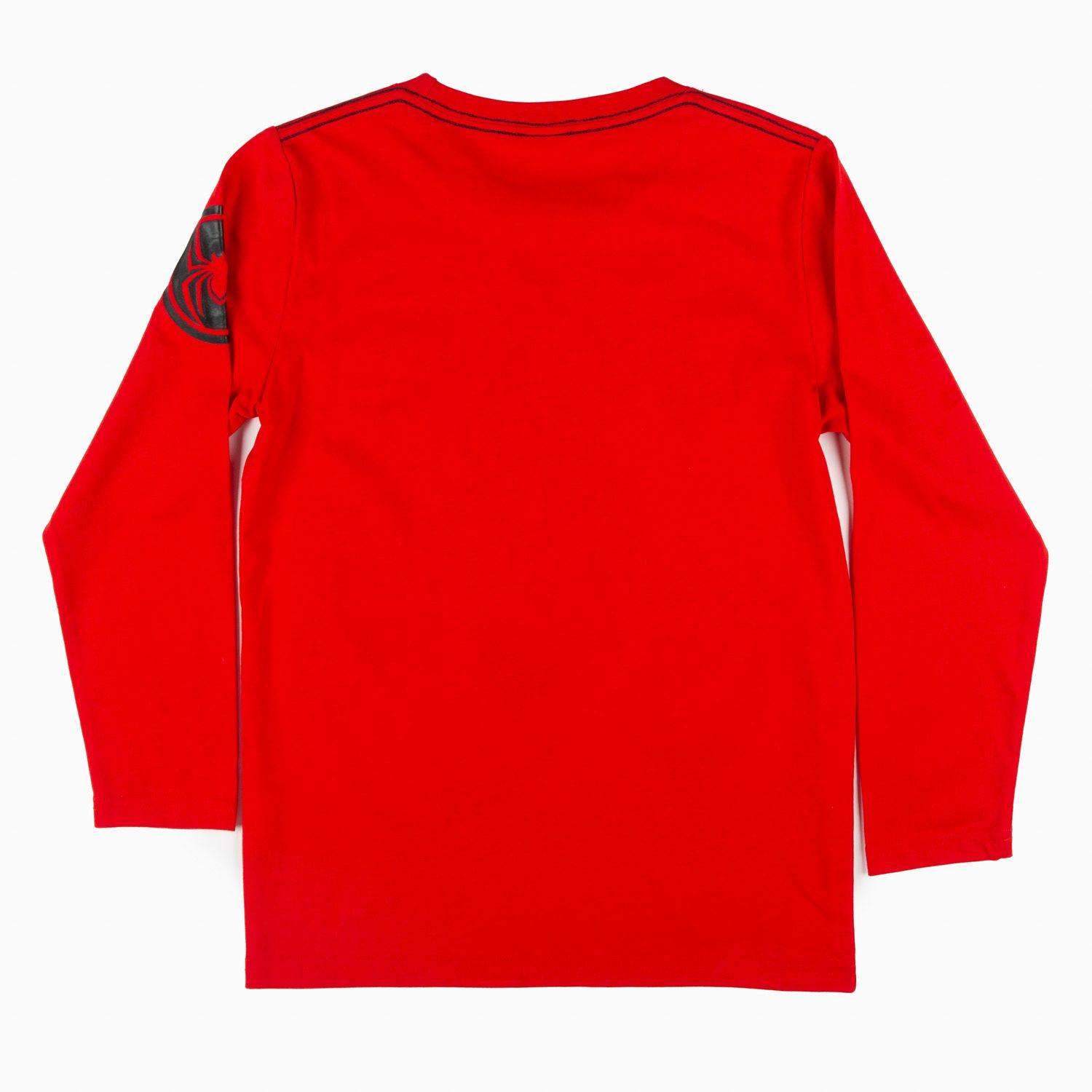 Polera Manga Larga Niño Wonder Spiderman Rojo Marvel-1