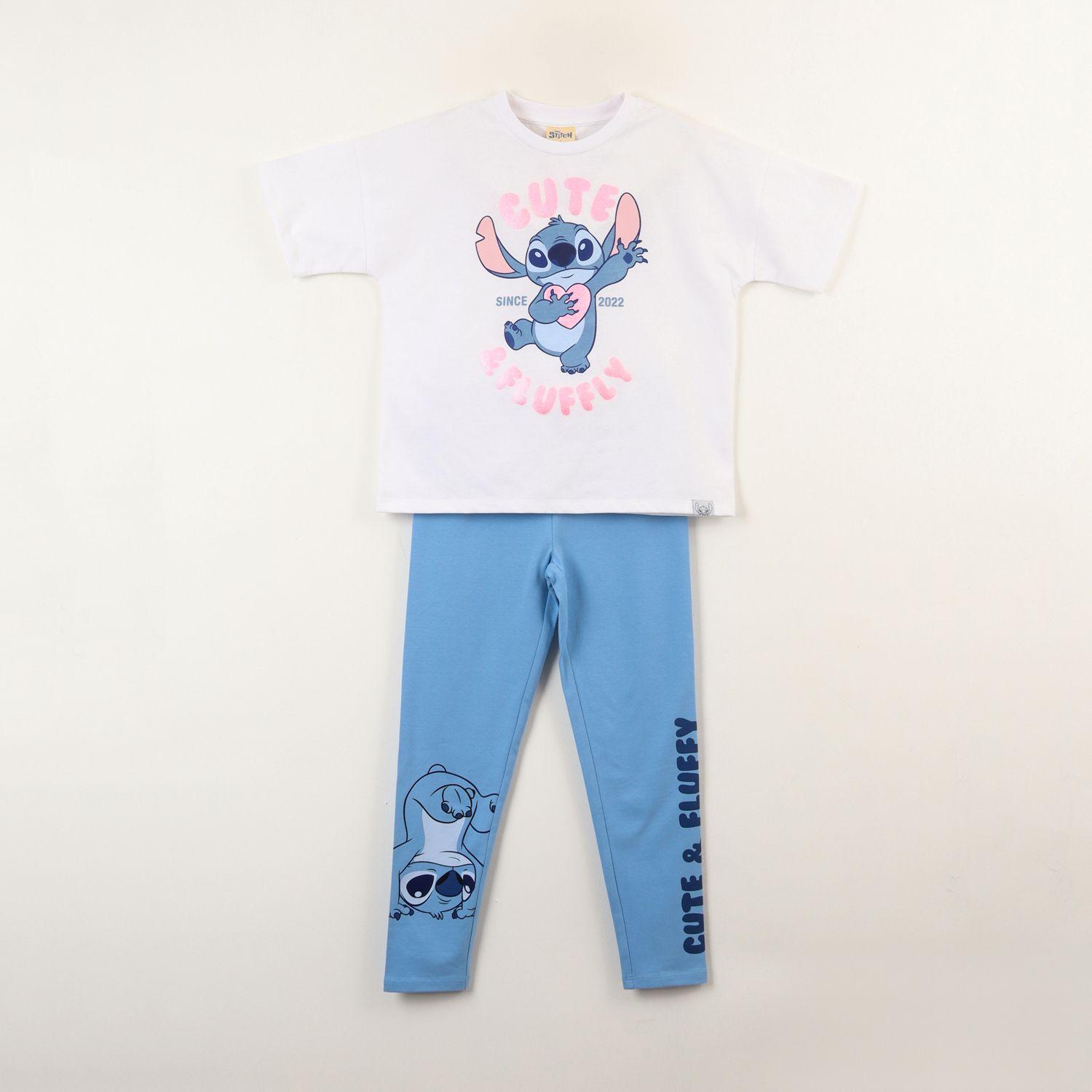 Conjunto Niña Lilo & Stitch Since Blanco Disney-0