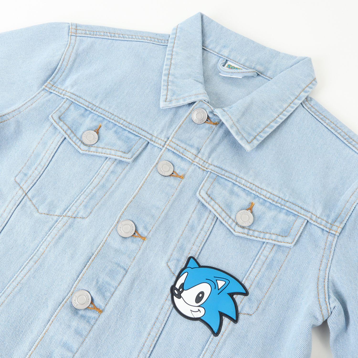 Chaqueta Denim Niño Logo Espalda Azul Sonic-1