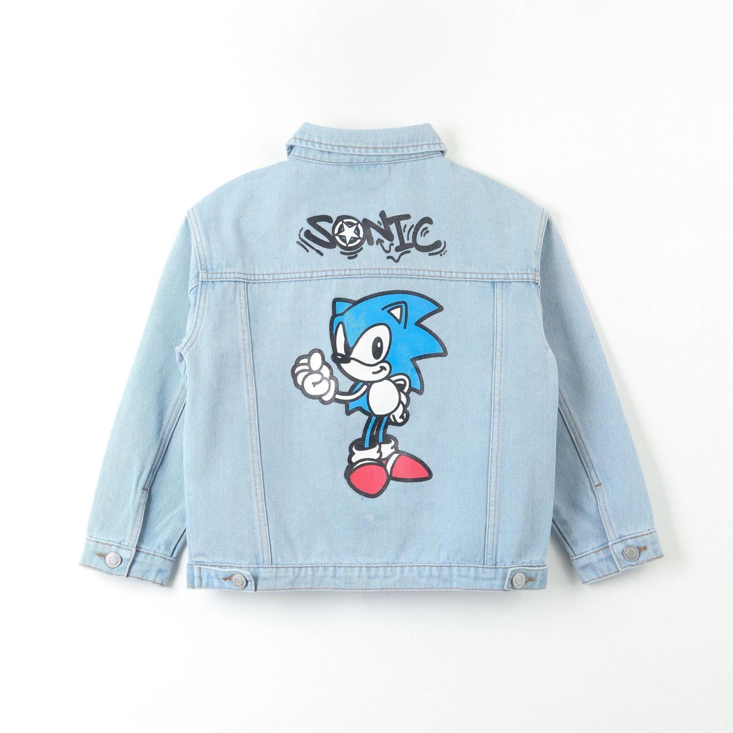 Chaqueta Denim Niño Logo Espalda Azul Sonic-2