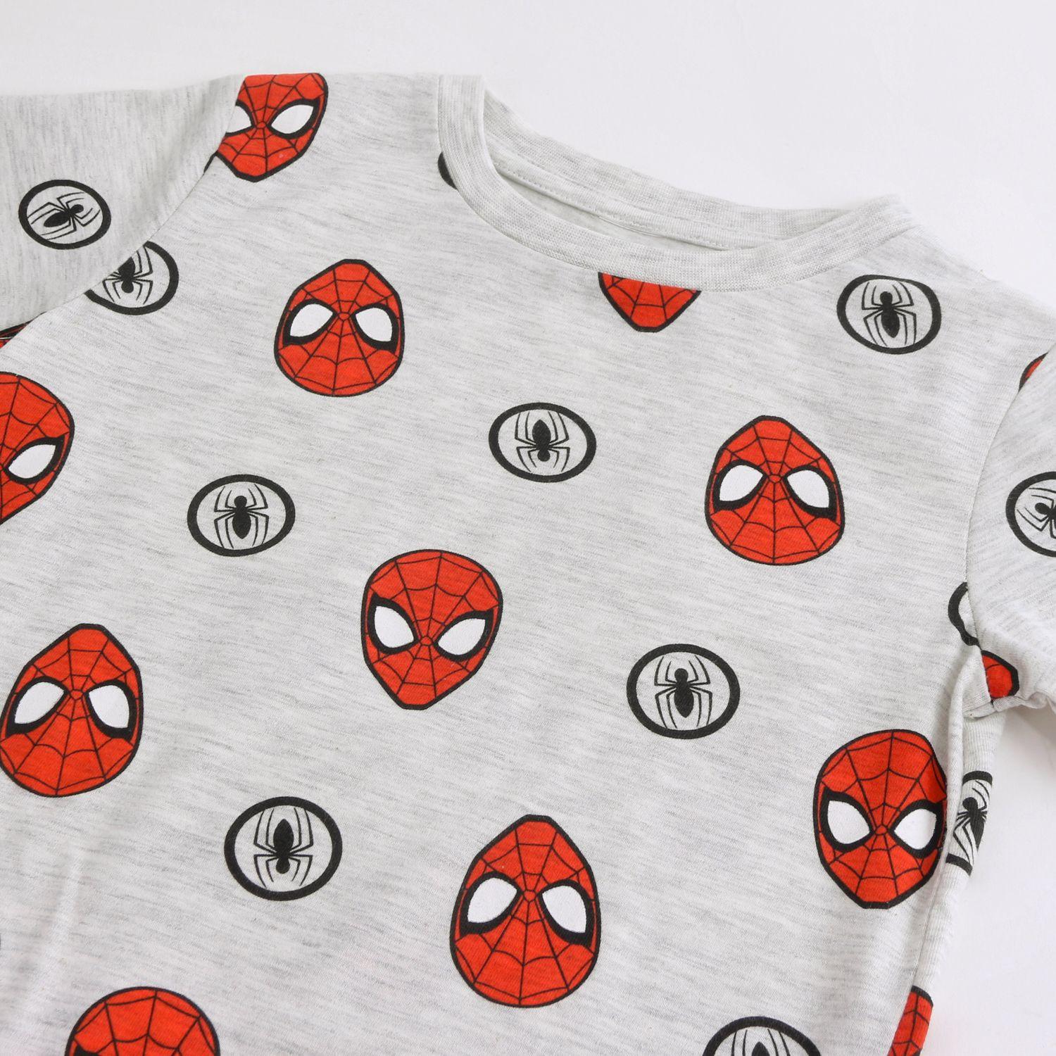 Pijama Manga Corta Niño Spiderman Marvel Full Print Gris-2