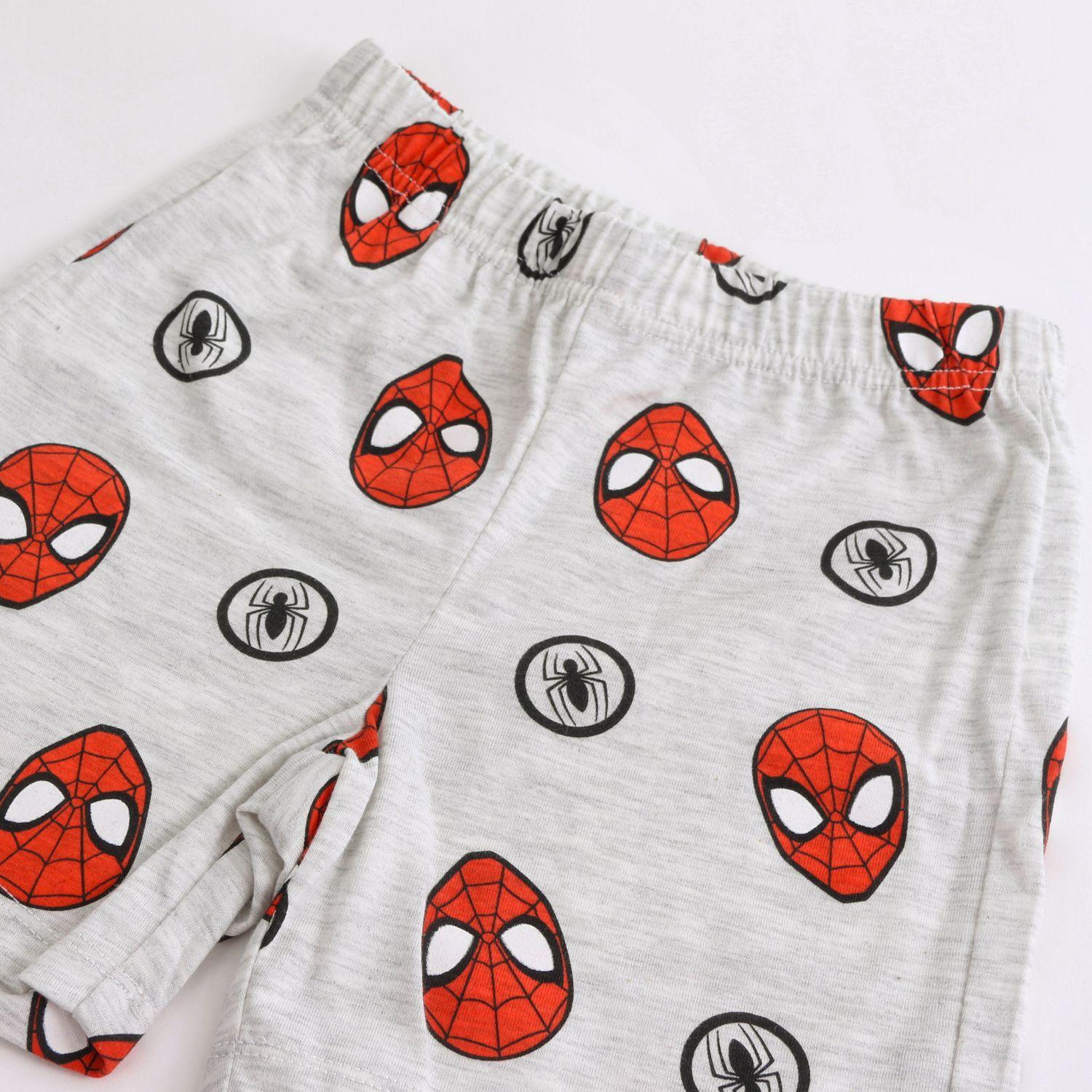 Pijama Manga Corta Niño Spiderman Marvel Full Print Gris-3