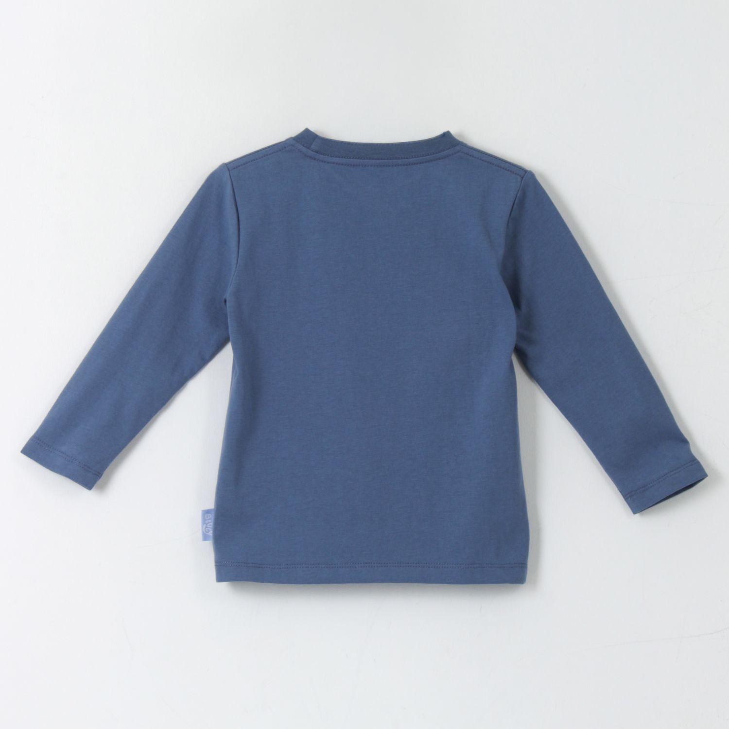 Bipack Polera Manga Larga Niño Rayas Azul Bingo & Bluey-2