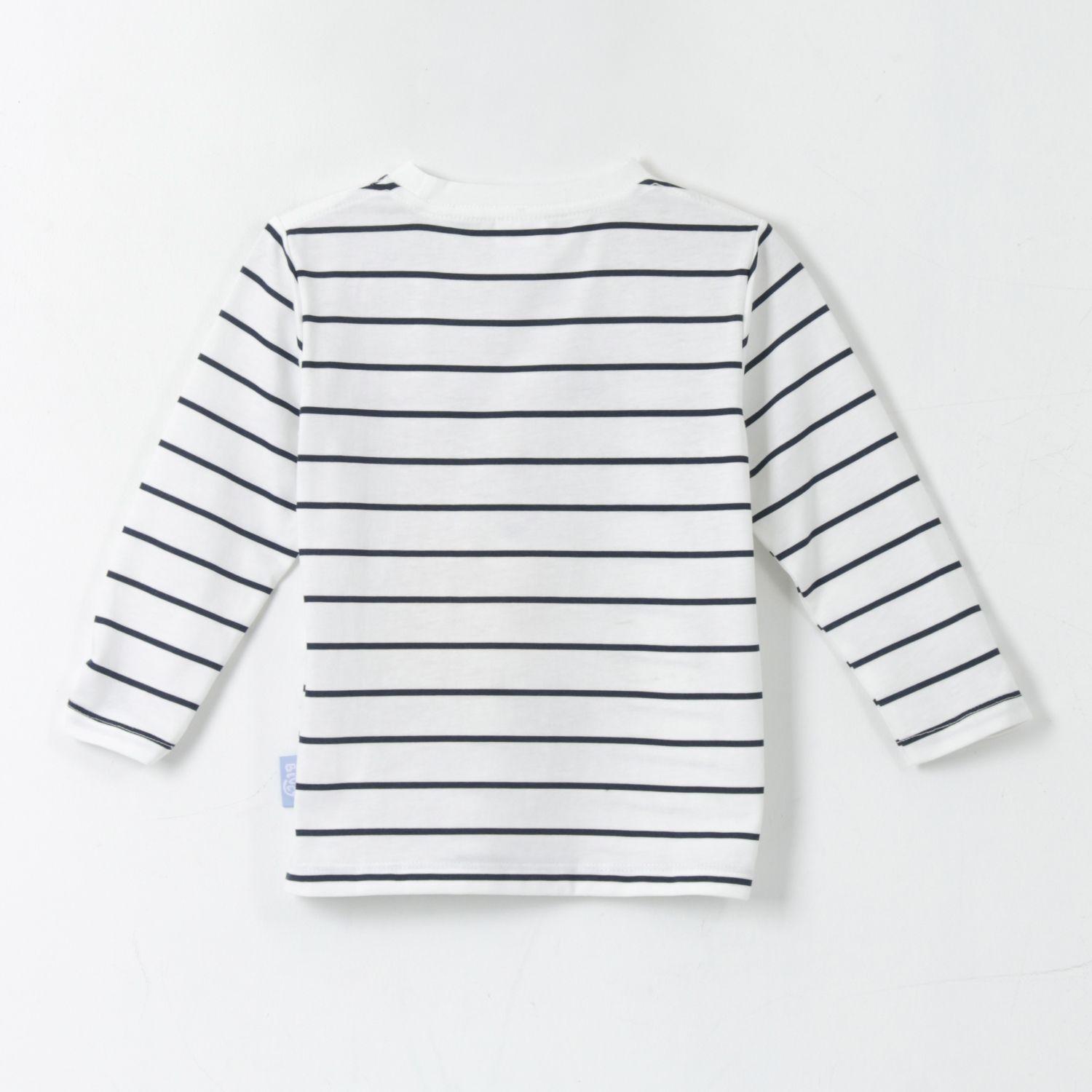 Bipack Polera Manga Larga Niño Rayas Azul Bingo & Bluey-5