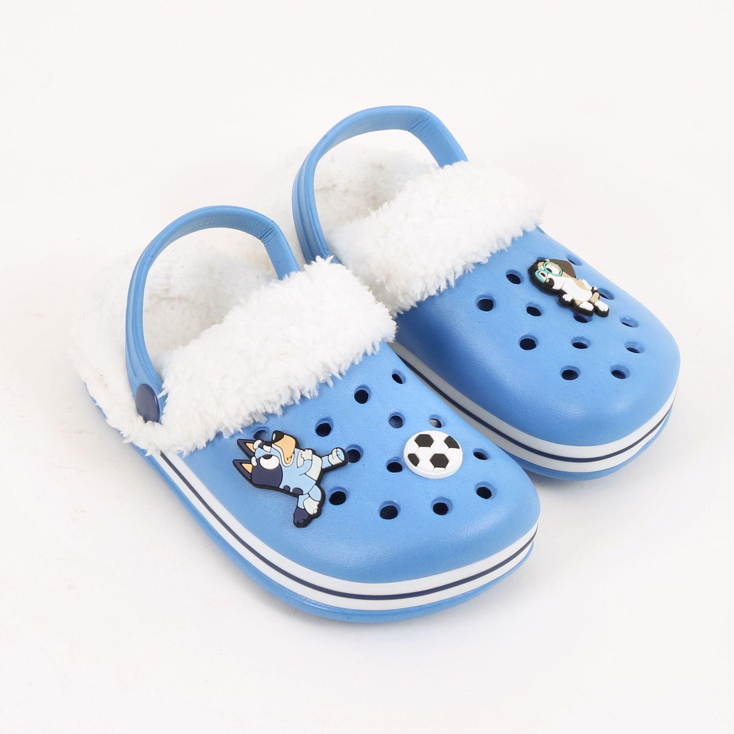 Zueco de Eva Niño Chiporro Pins Fútbol Azul Bluey-1