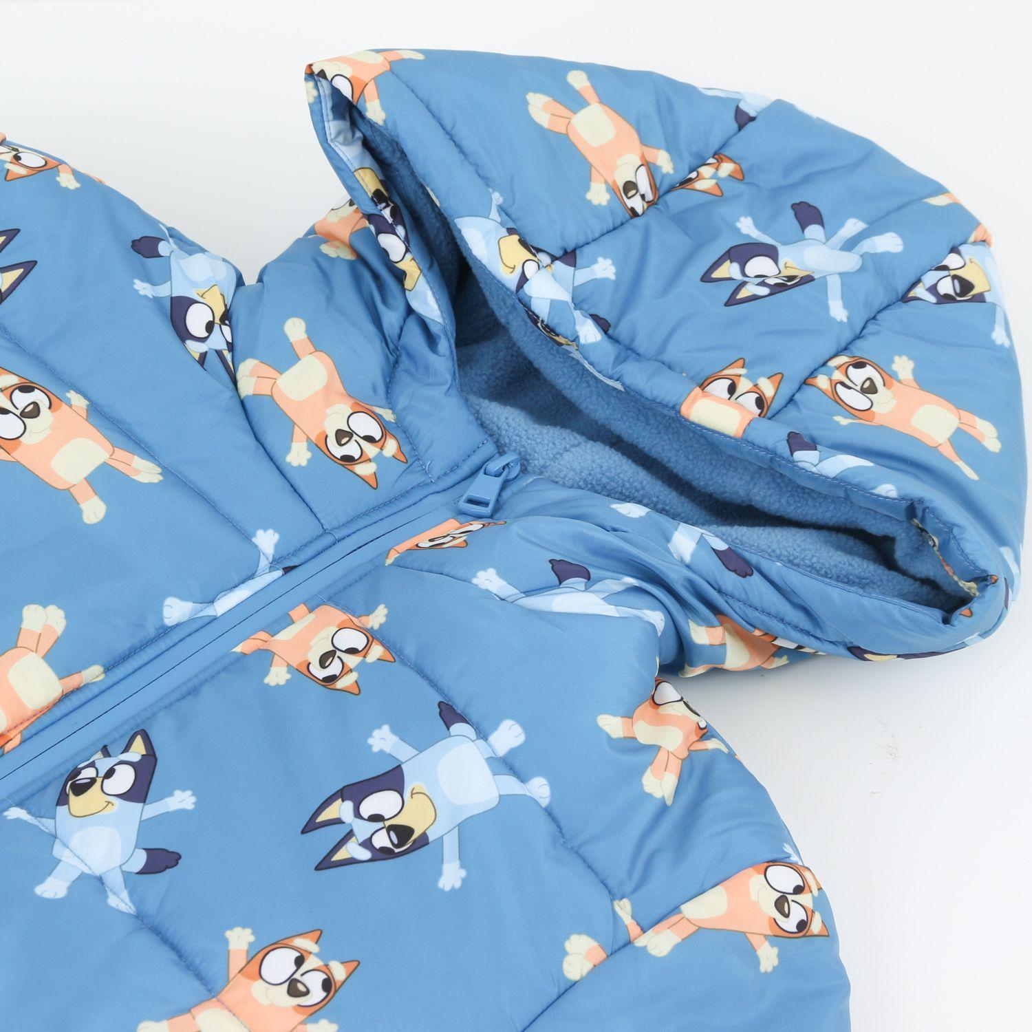 Parka Niño Full Print Azul Bingo & Bluey-2