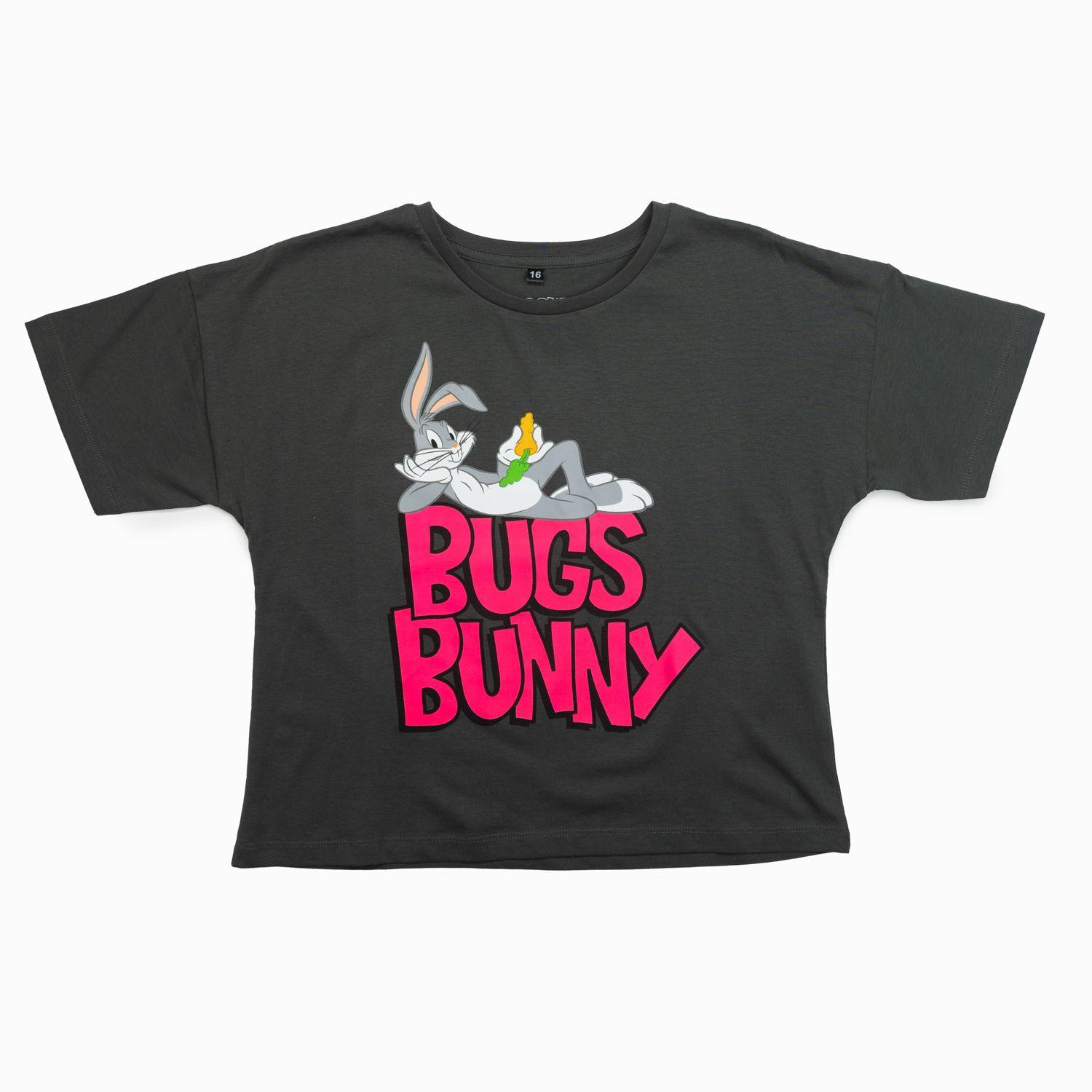 Polera Niña Looney tunes Bugs Gris Warner Bross-4