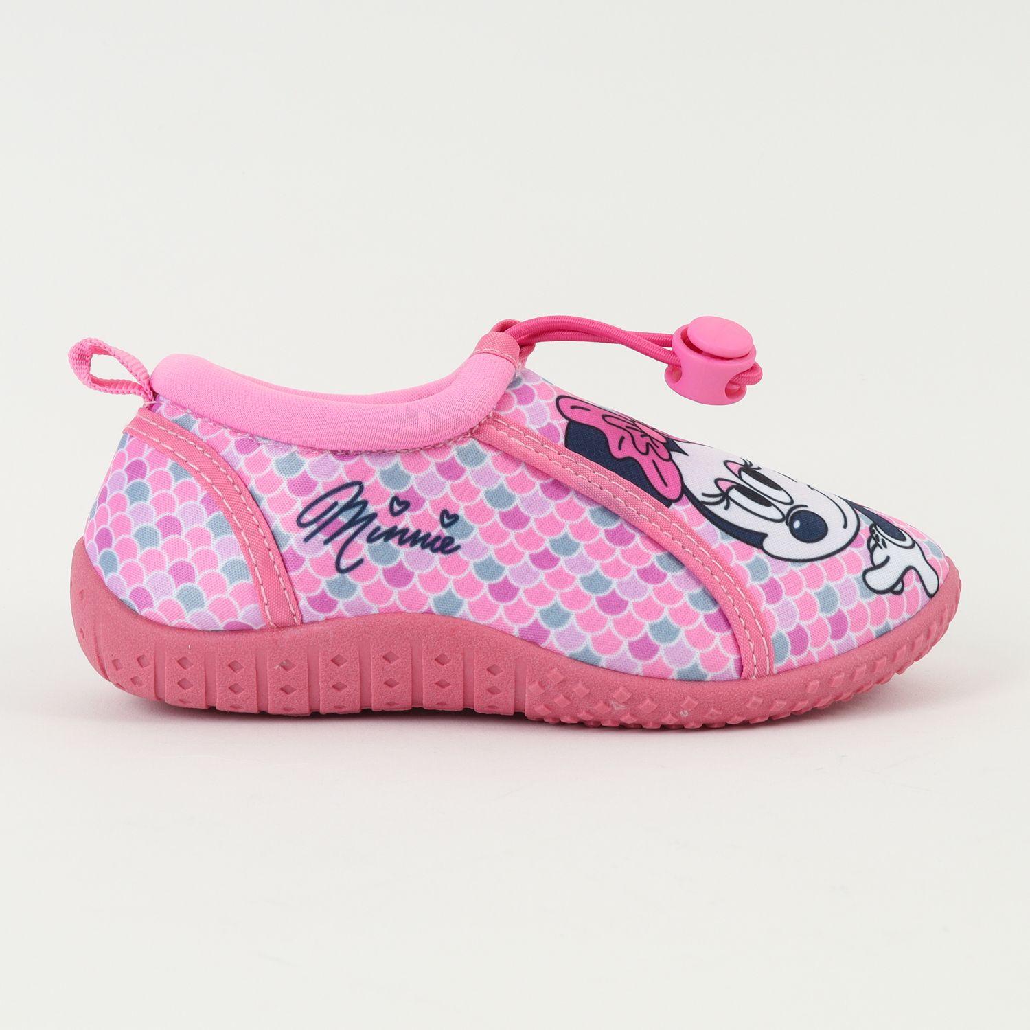 Zapato De Agua Niña Rosado Escamas Minnie Disney-0