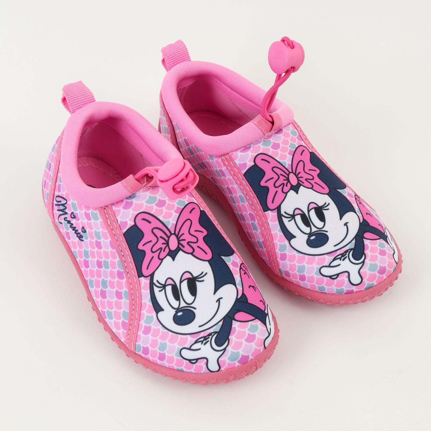 Zapato De Agua Niña Rosado Escamas Minnie Disney-1