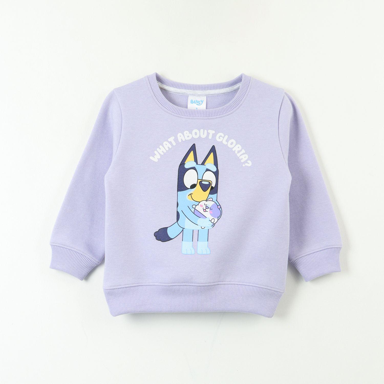 Poleron Cerrado Niña What About Gloria? Morado Bluey-0