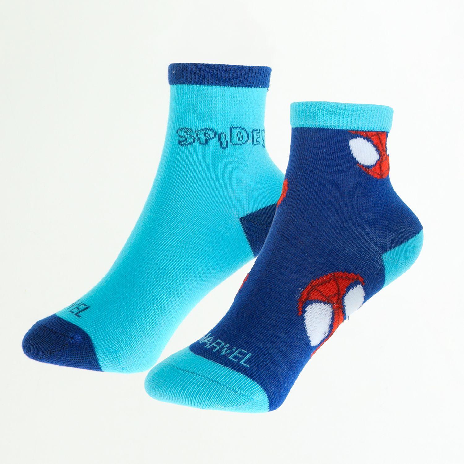 Bipack Calcetines Niño Spidey Caritas Celeste Marvel-0