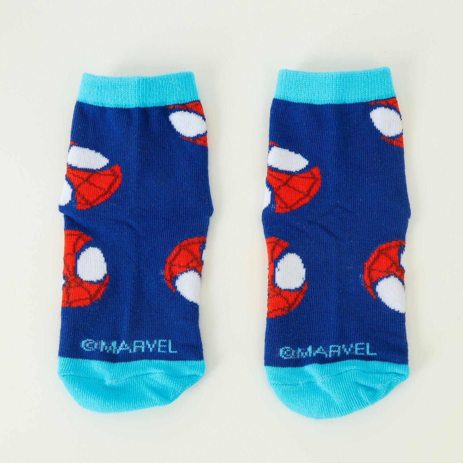 Bipack Calcetines Niño Spidey Caritas Celeste Marvel-3