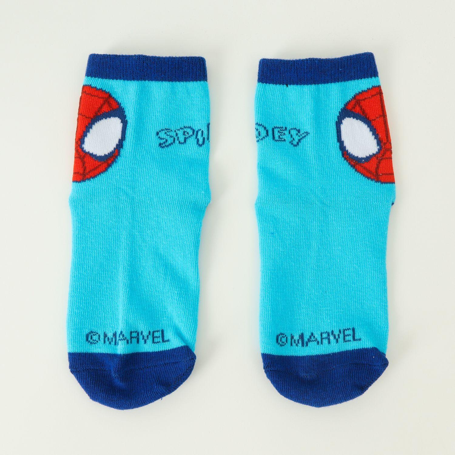 Bipack Calcetines Niño Spidey Caritas Celeste Marvel-5