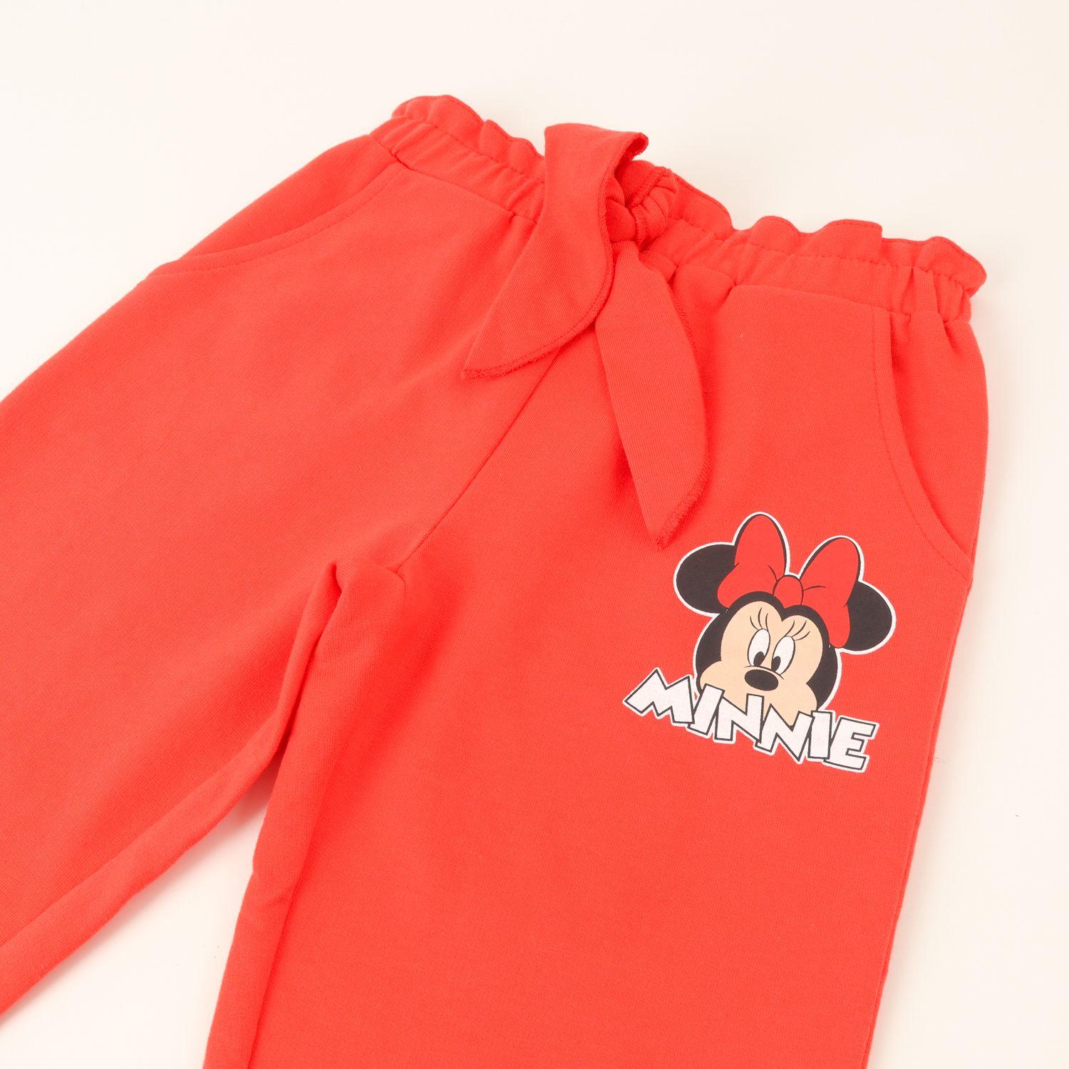 Pantalon De Buzo Niña Minnie Face Rojo Disney-1