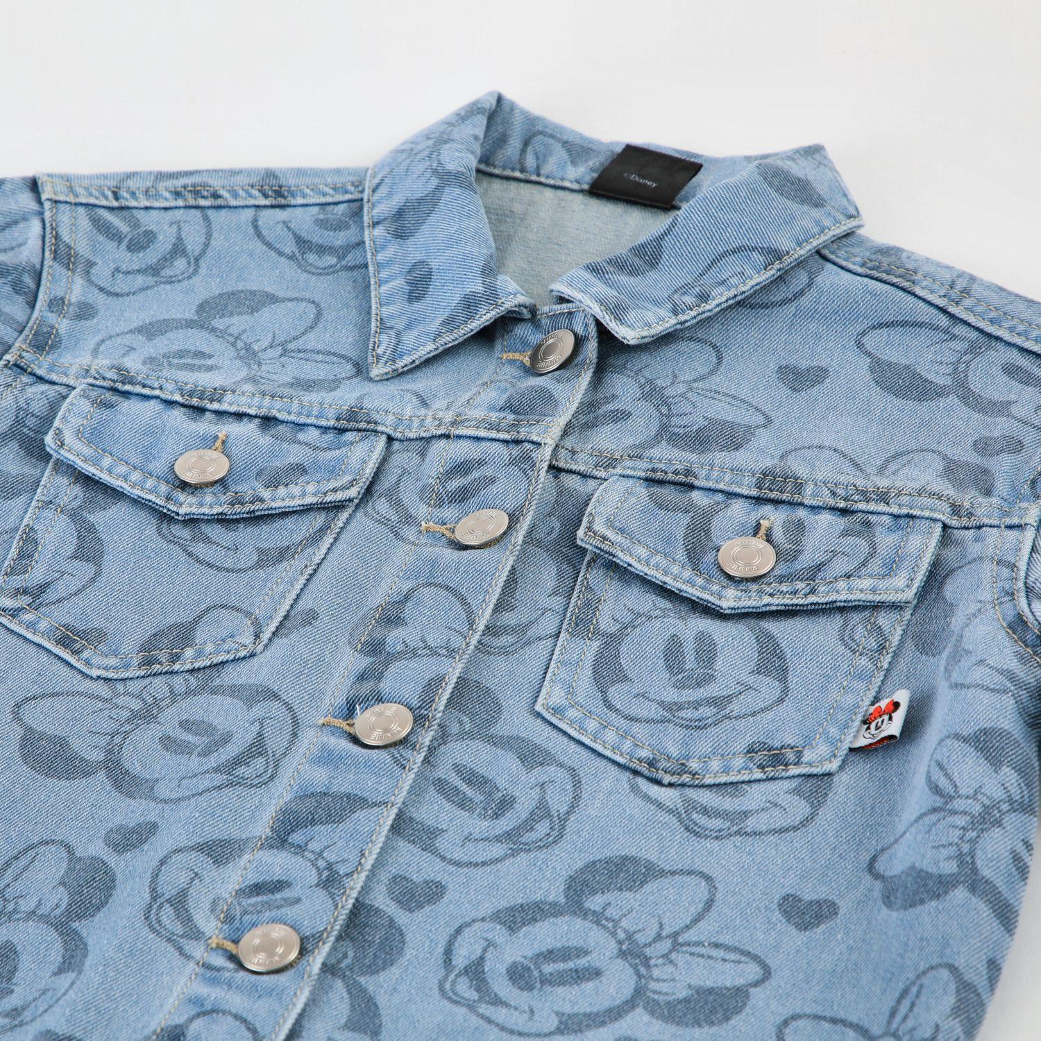 Chaqueta Niña Minnie Disney Mezclilla Full Print Azul-2