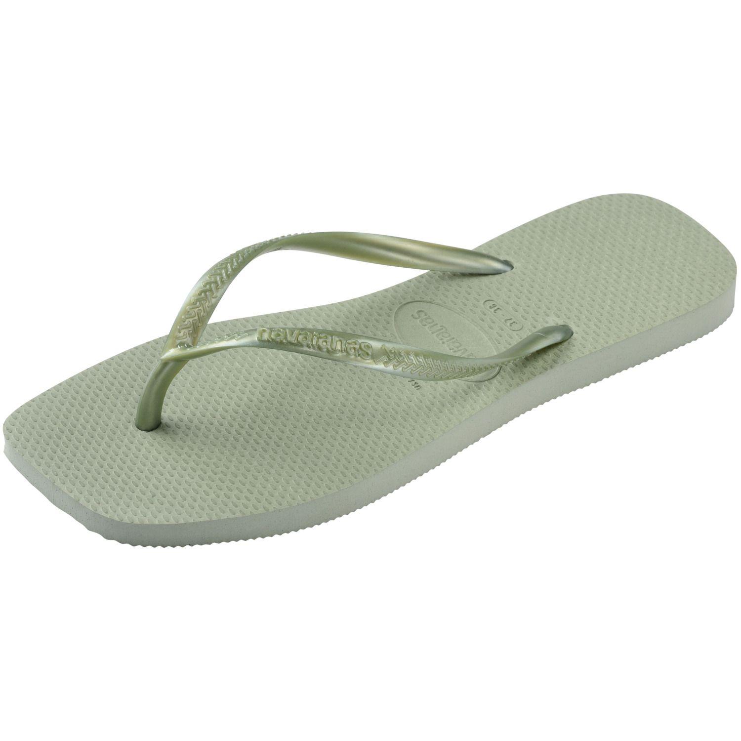 Sandalia Mujer Slim Square Verde Humo Havaianas-5